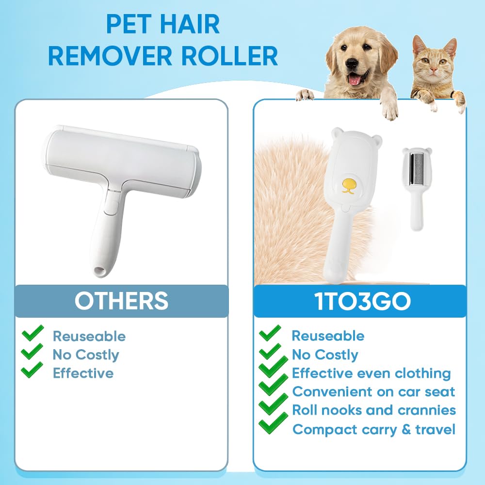 Pet Hair Remover Roller Compact Cat