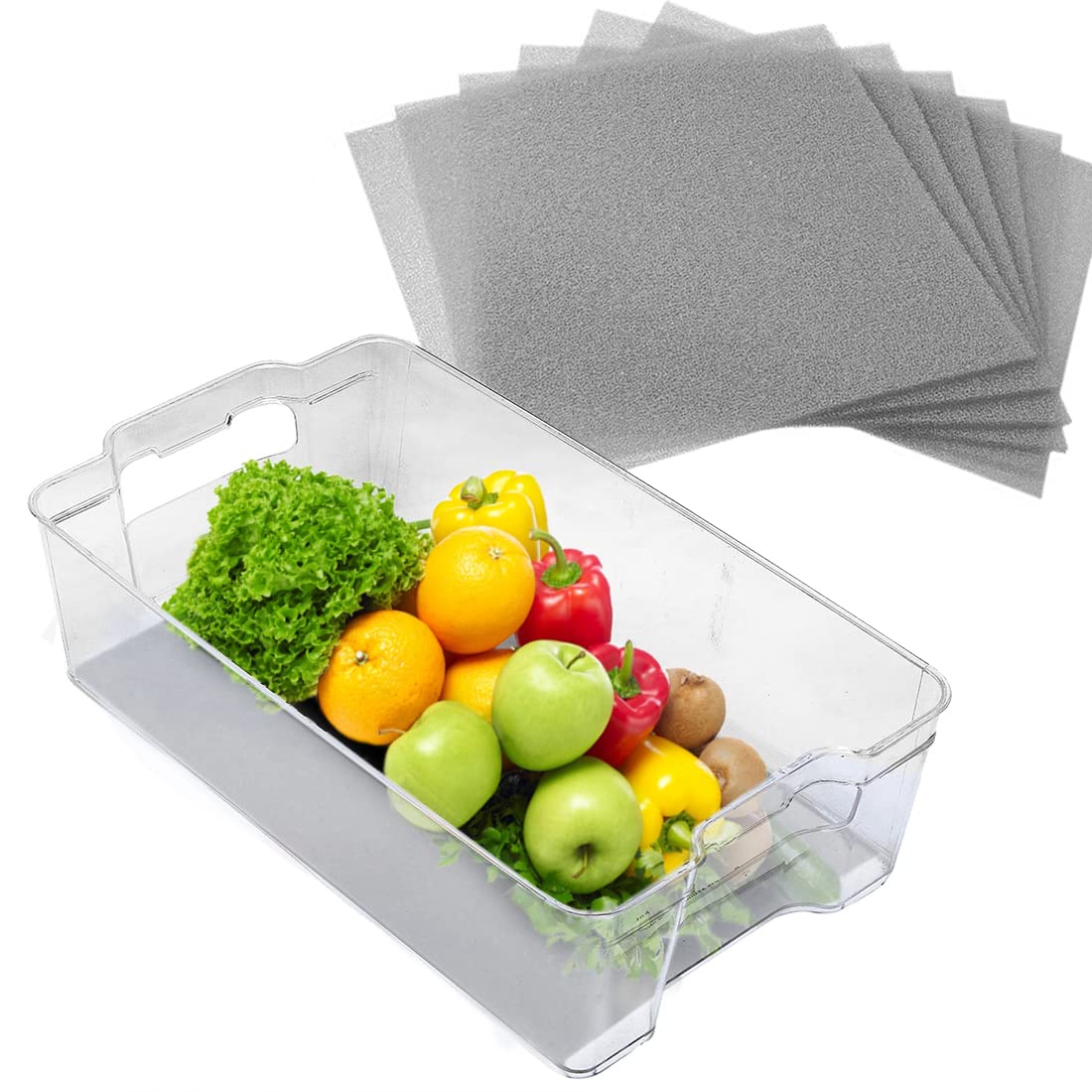 Fruit & Veggie Life Extender Liner for Fridge Refrigerator Drawers (4 Count)