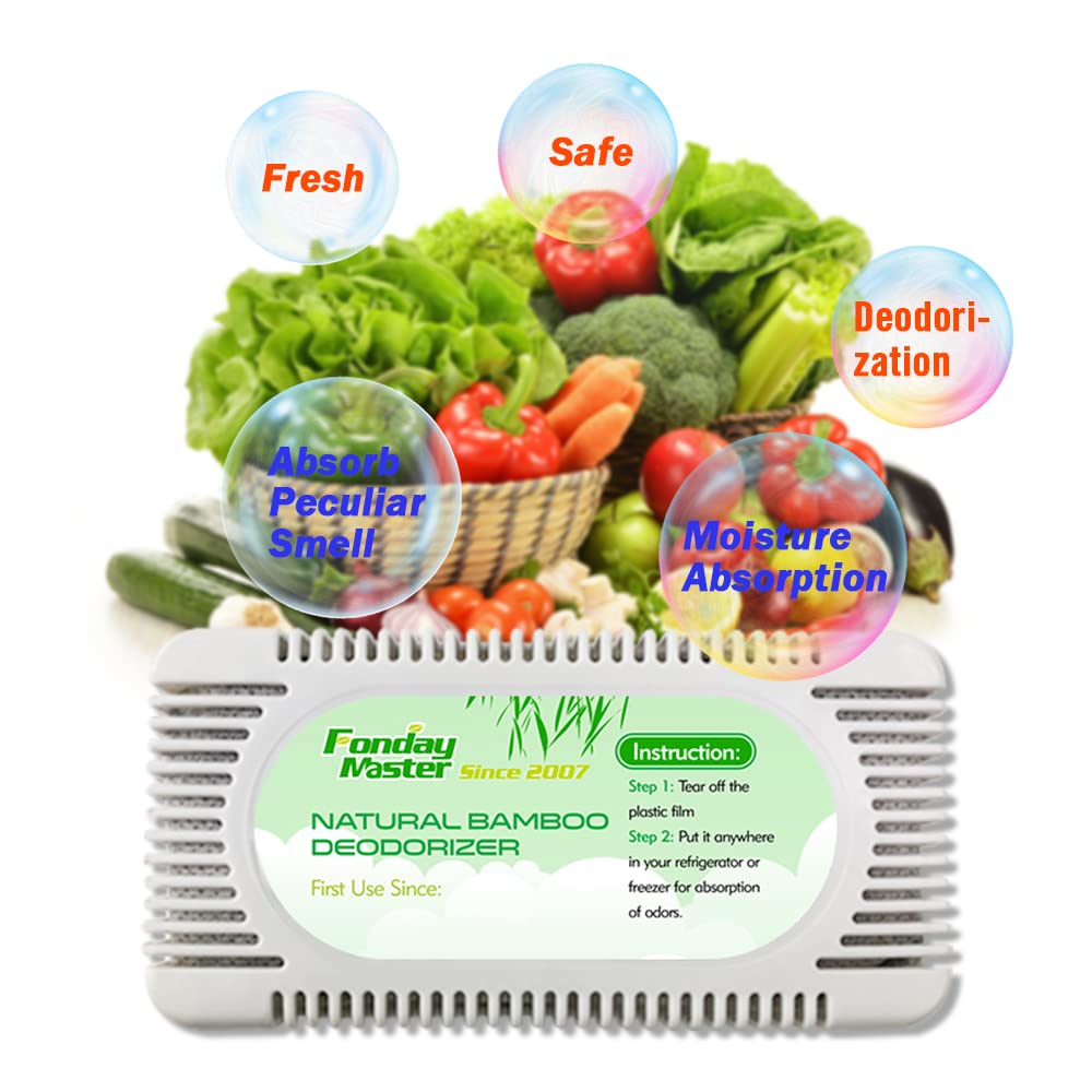 2Packs Fonday Bamboo Charcoal Refrigerator Deodorizer (2 Count)