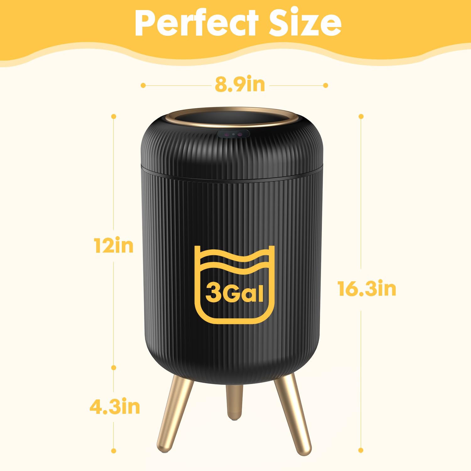 Automatic Motion Sensor Trash Can Bathroom