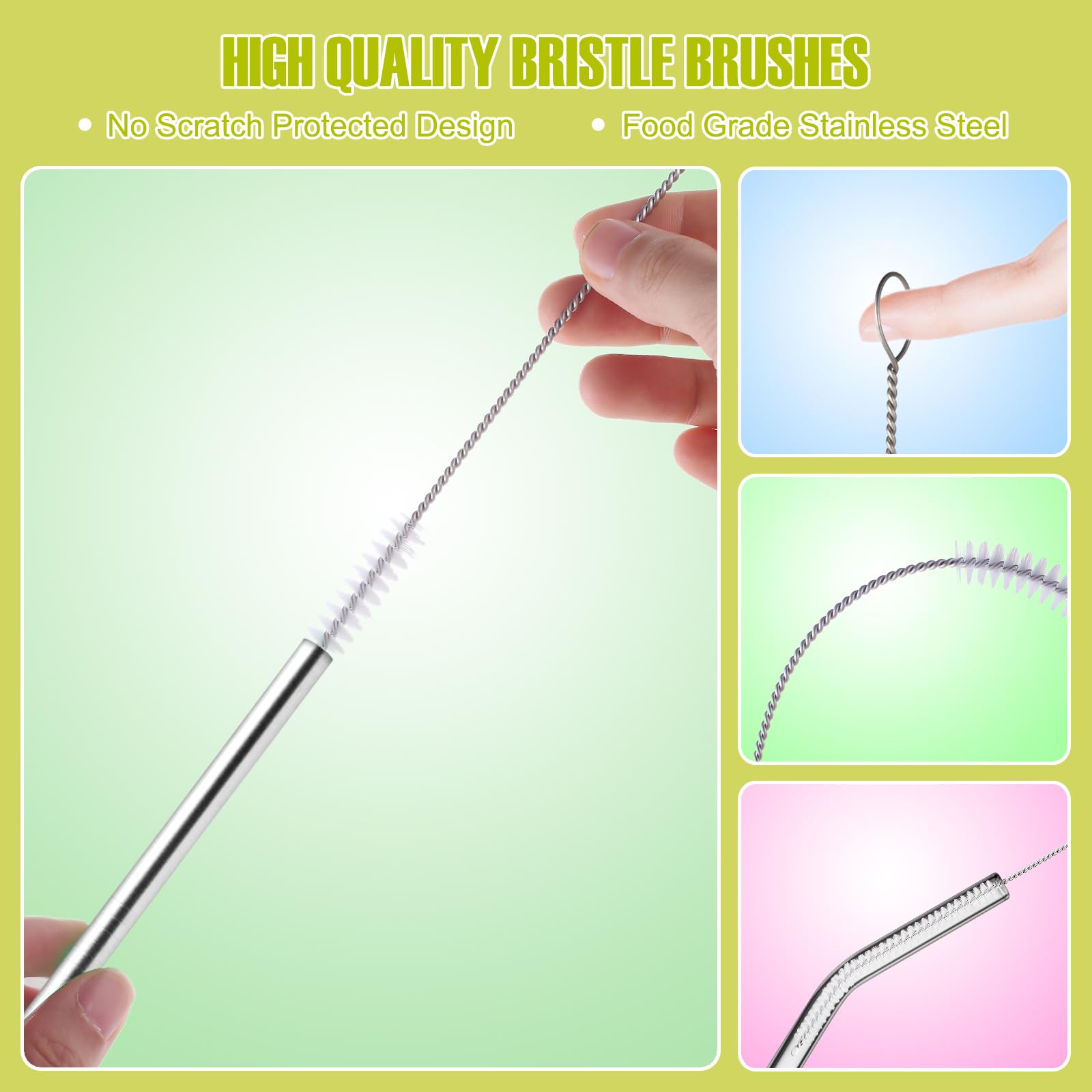 Reusable Straw Cleaner Brush Set (8 Count)