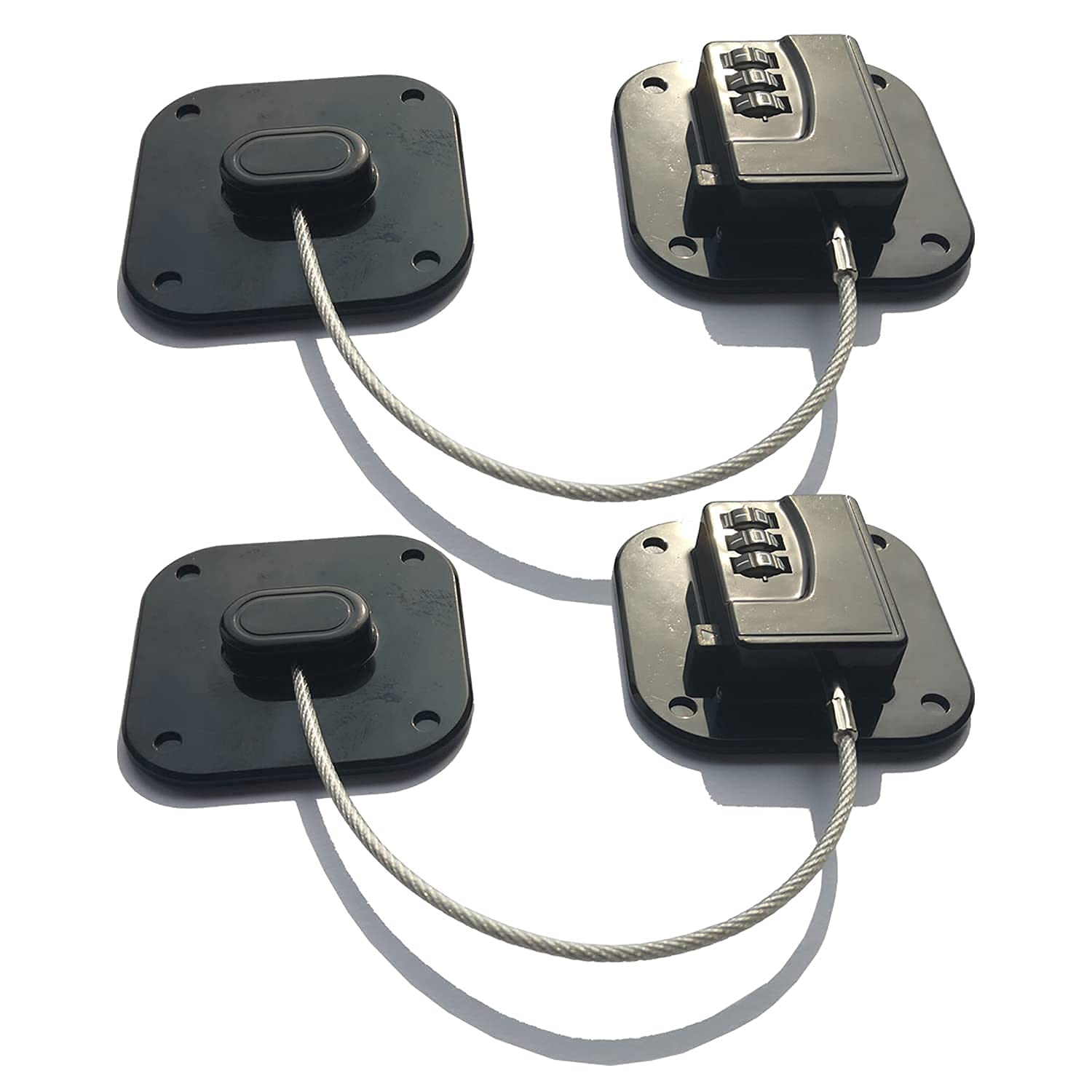 Upgraded Refrigerator Door Lock with Combination for Adults (2 Count)