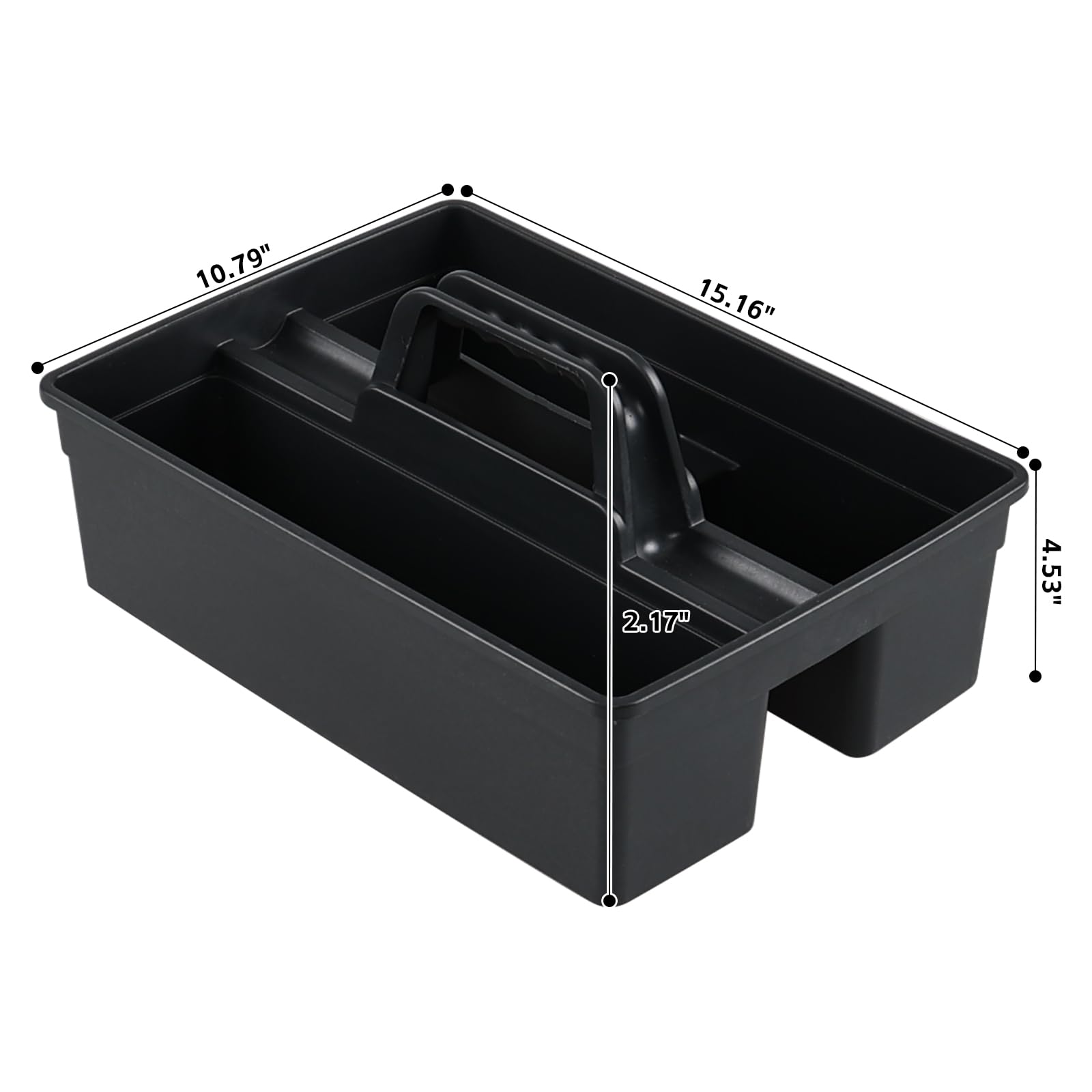 6 Pack Plastic Cleaning Caddy with Handle (6 Count)