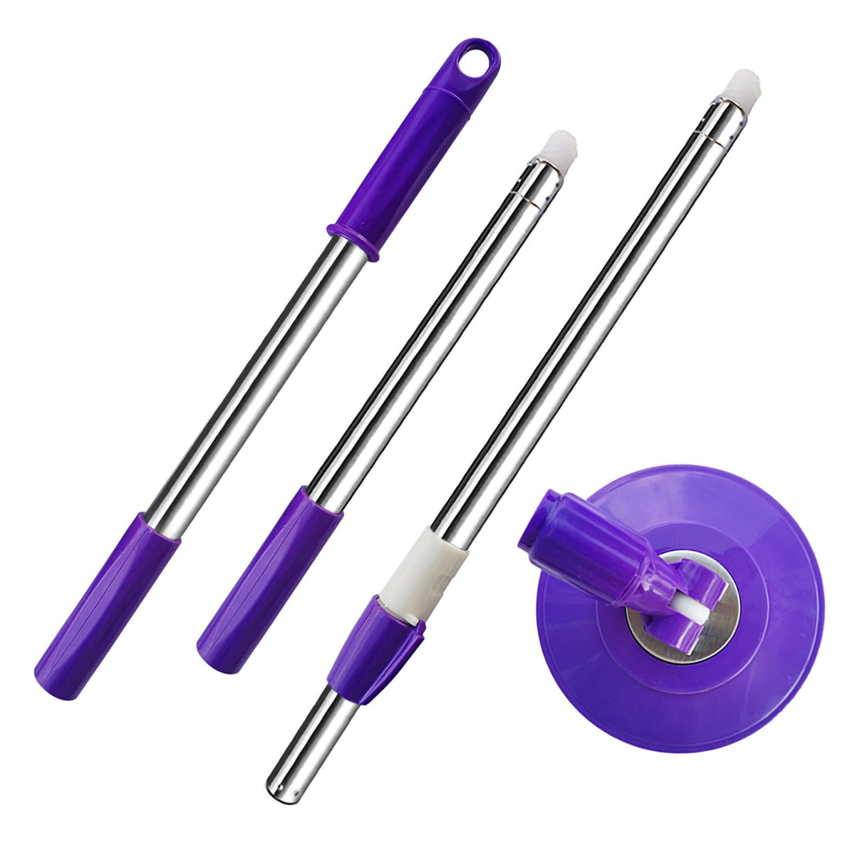 Extended Spin Mop Replacement Mop Handle (3 Count)