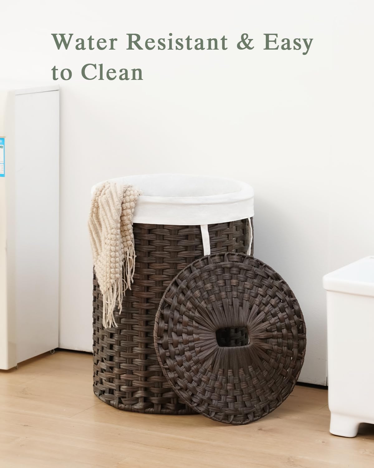 Laundry Hamper with Lid 23.8 Gal