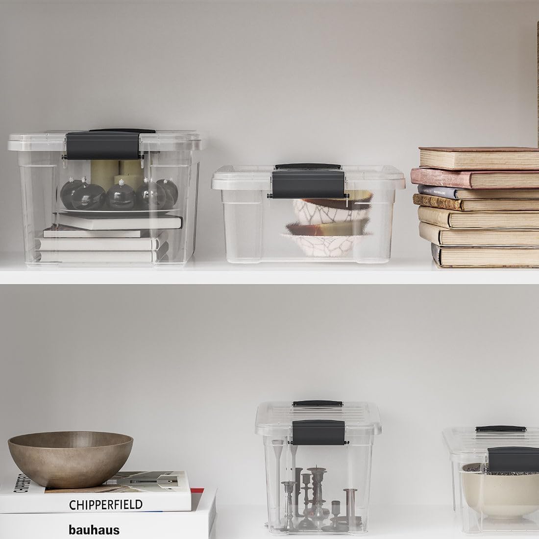 Clear Storage Bins with Lids