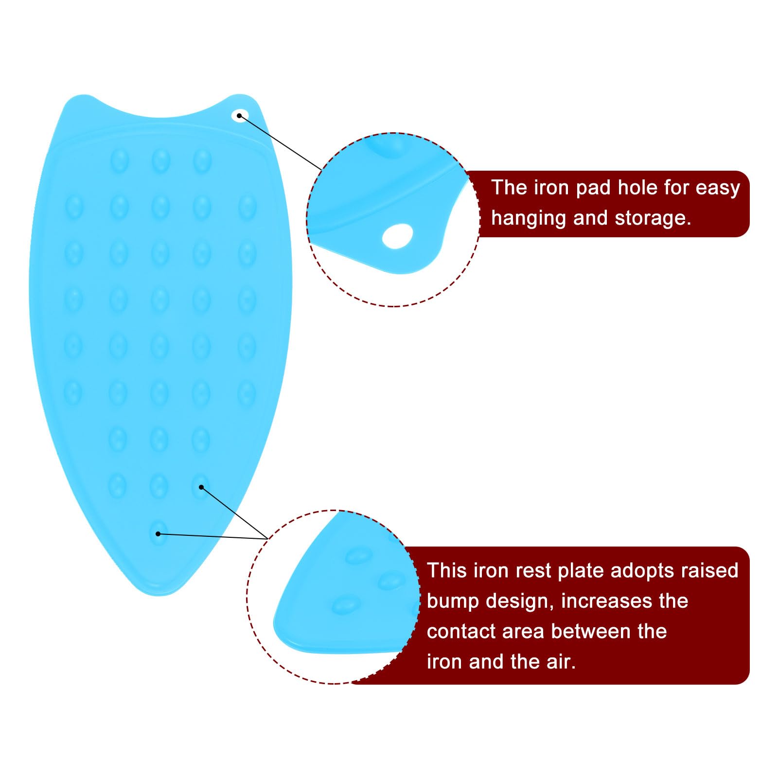 2pcs Silicone Iron Rest Pad