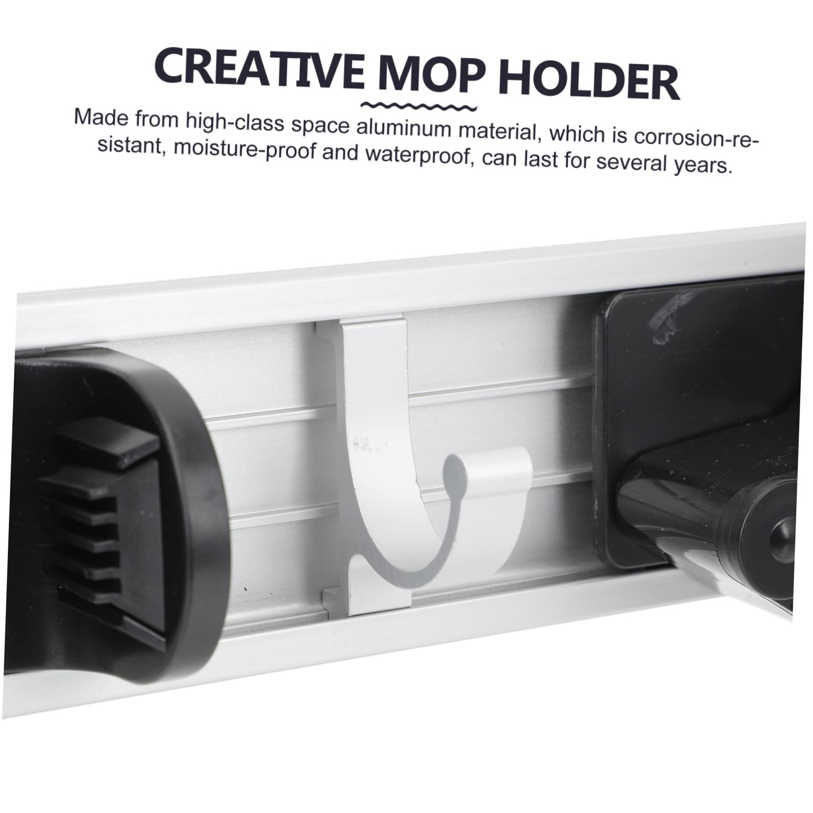 Broom Holder Wall Mount Mop Hanger Cleaning Supplies Organizer Hanger Hooks