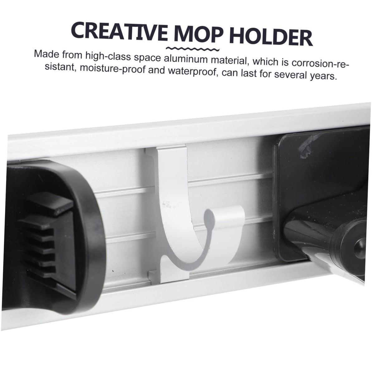 Broom Holder Wall Mount Mop Hanger Cleaning Supplies Organizer Hanger Hooks