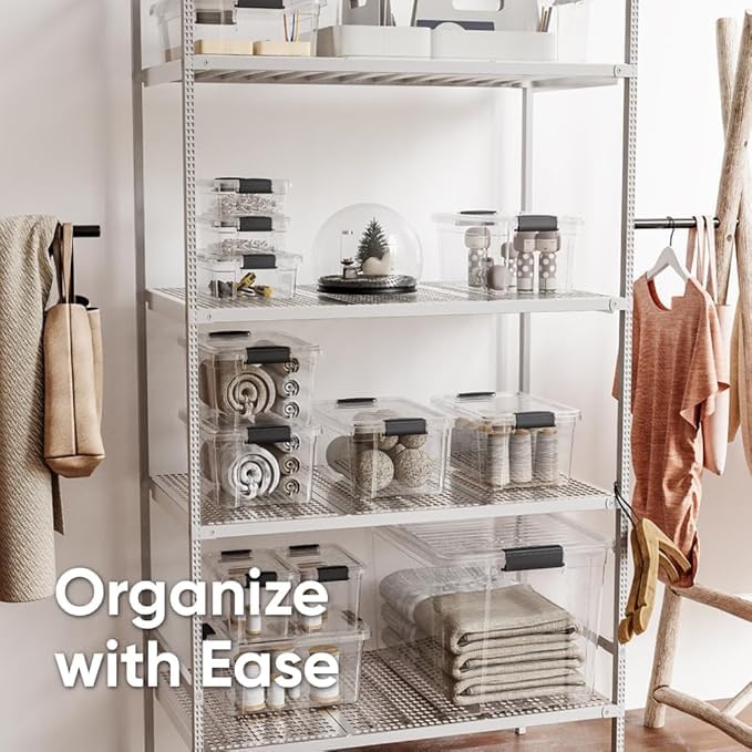 Clear Storage Bins with Lids