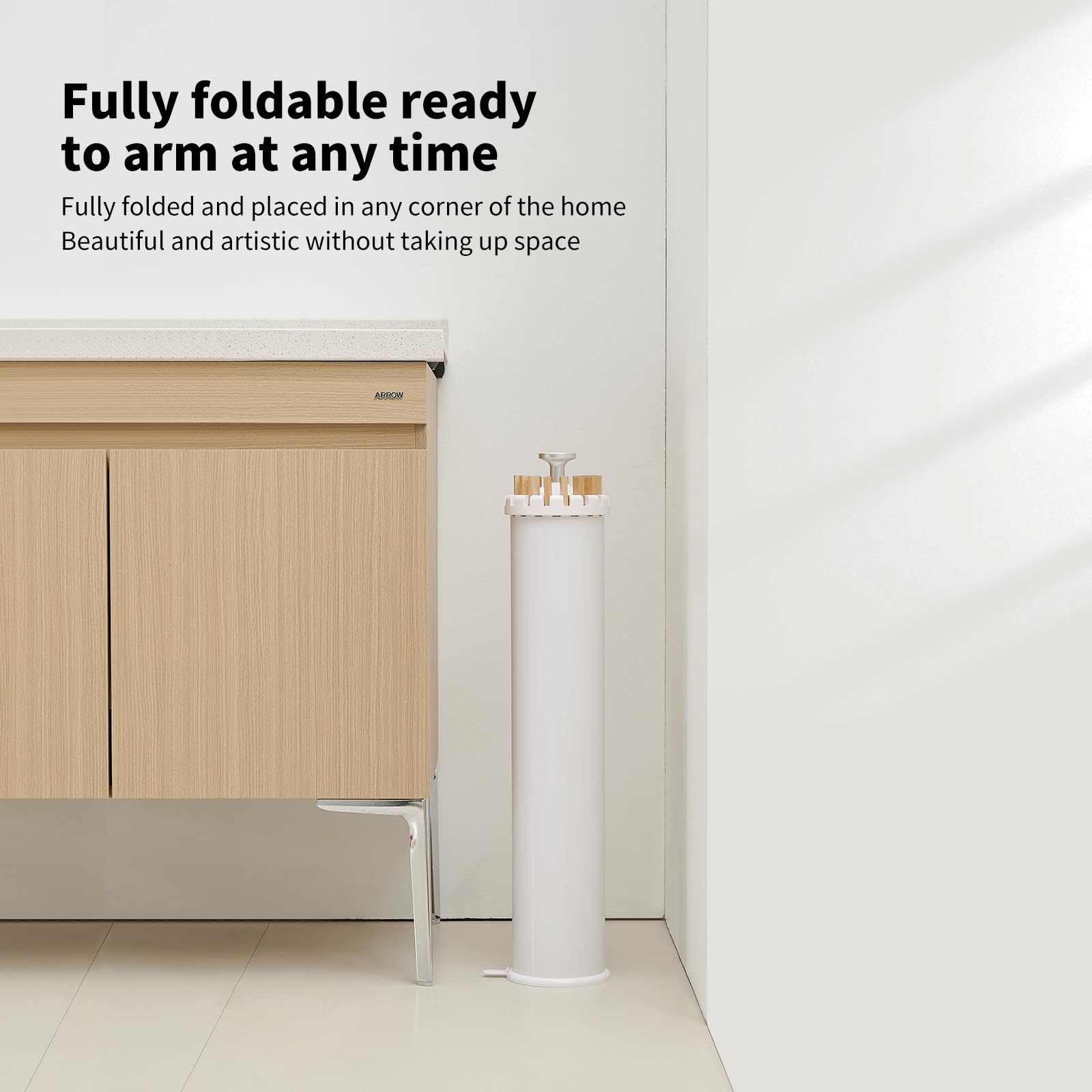 Foldable Clothes Drying Rack Tripod with Wooden 16 Rods