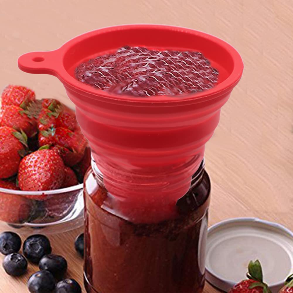 Silicone Collapsible Wide Mouth Funnel for Jars