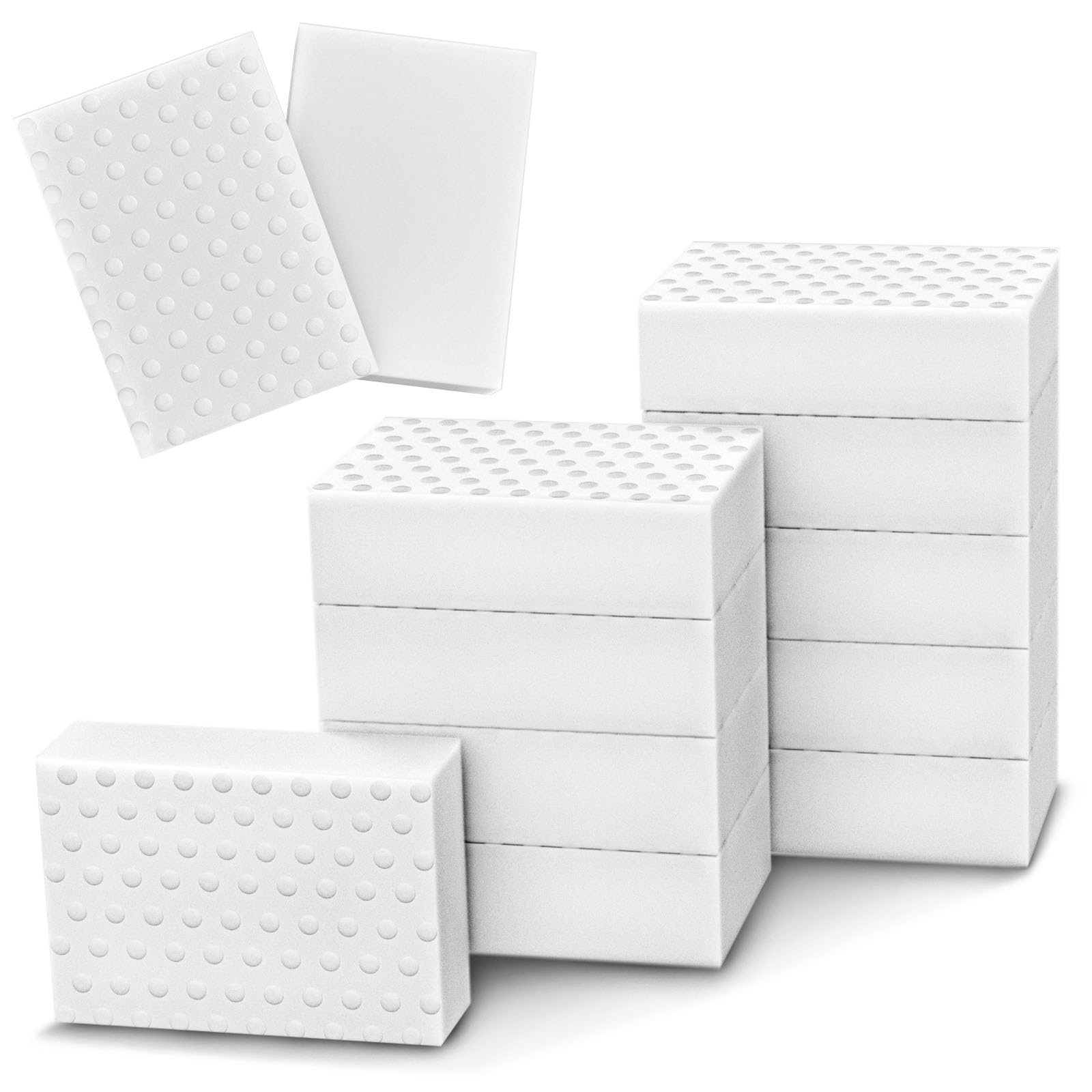 10 Pack Magic Sponge Eraser 3X Thick and Long Lasting Melamine Cleaning Sponges in Bulk (10 Count)