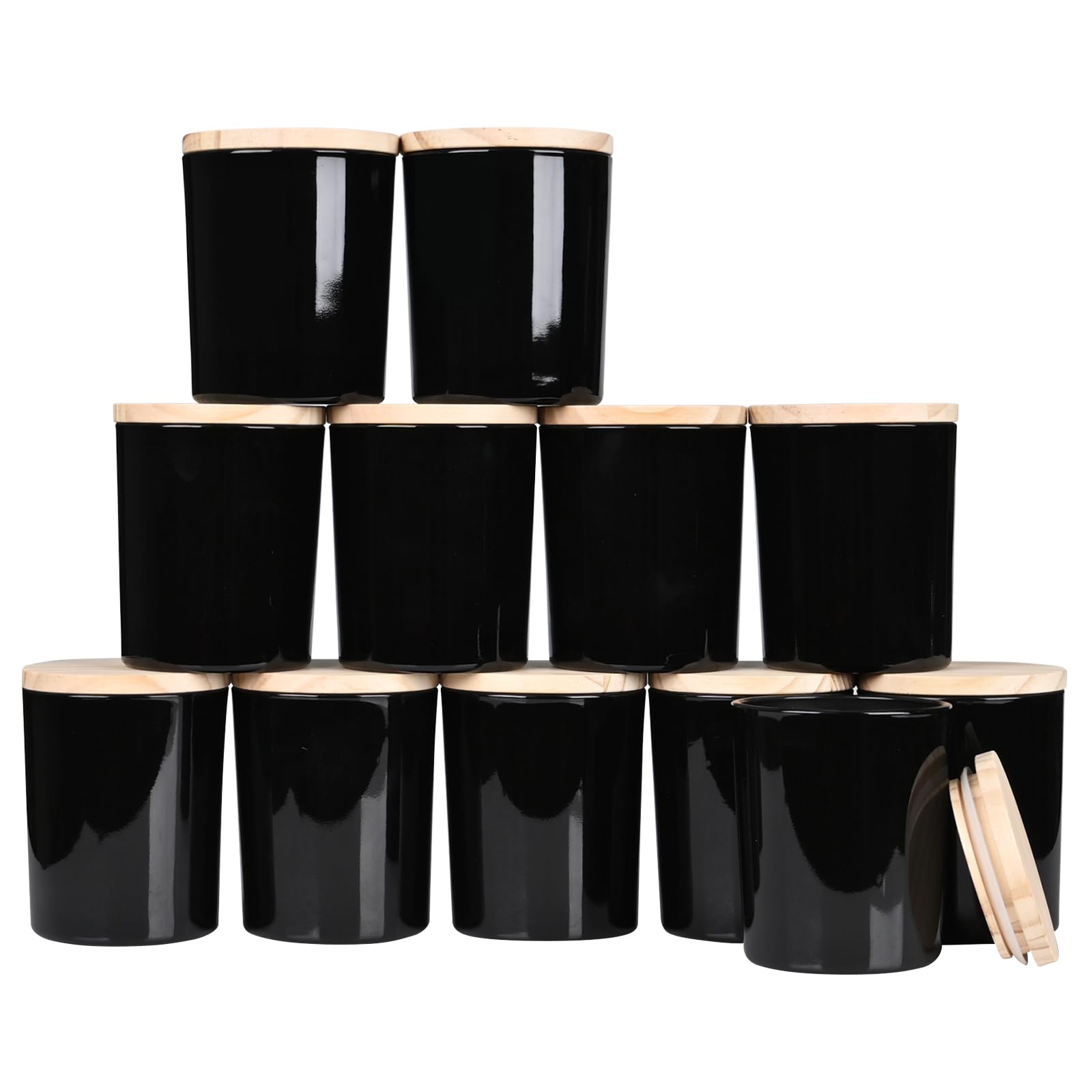Thick Candle Jars for Making Candles 12 Pcs (12 Count)