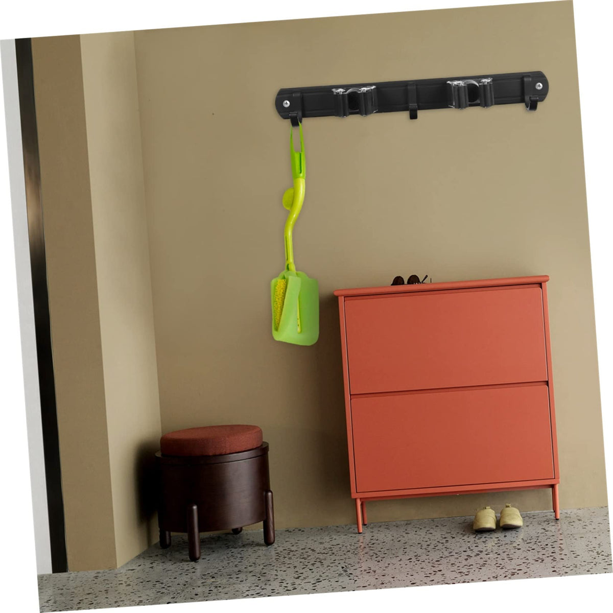 Wall Rack Mop Holder Organizer Broom Hanger Wall Mount Heavy Duty Weather