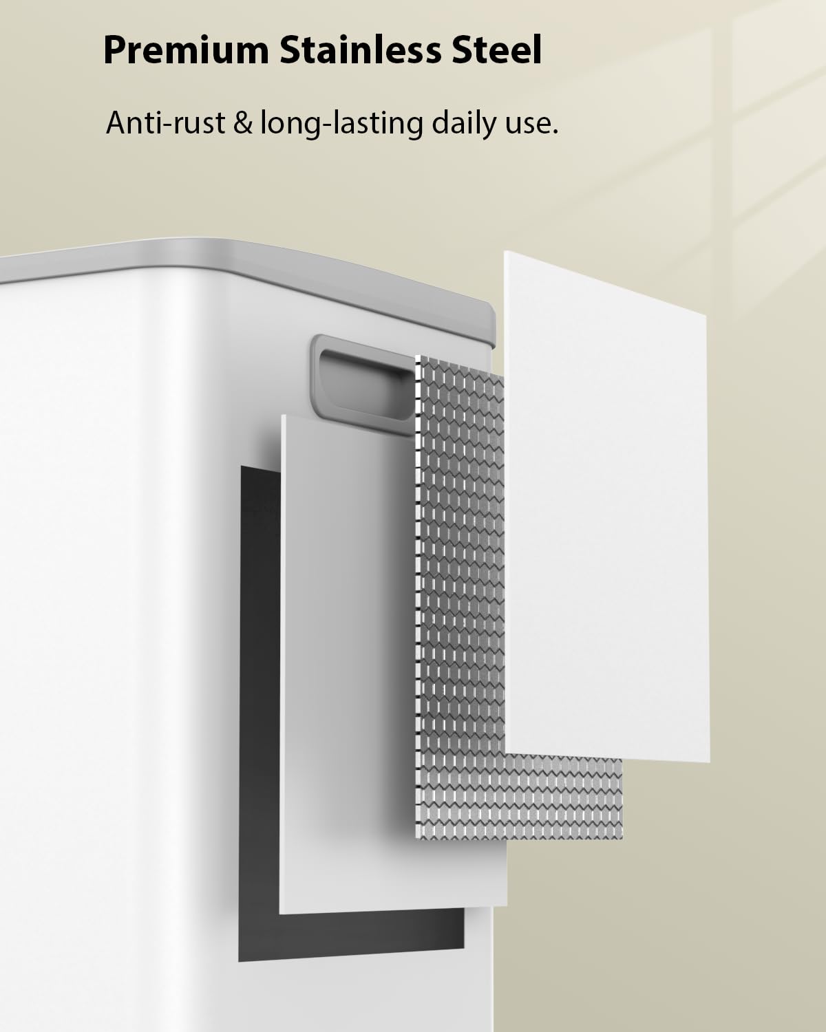 Dual Trash and Recycling Bins for Kitchen (2 Count)