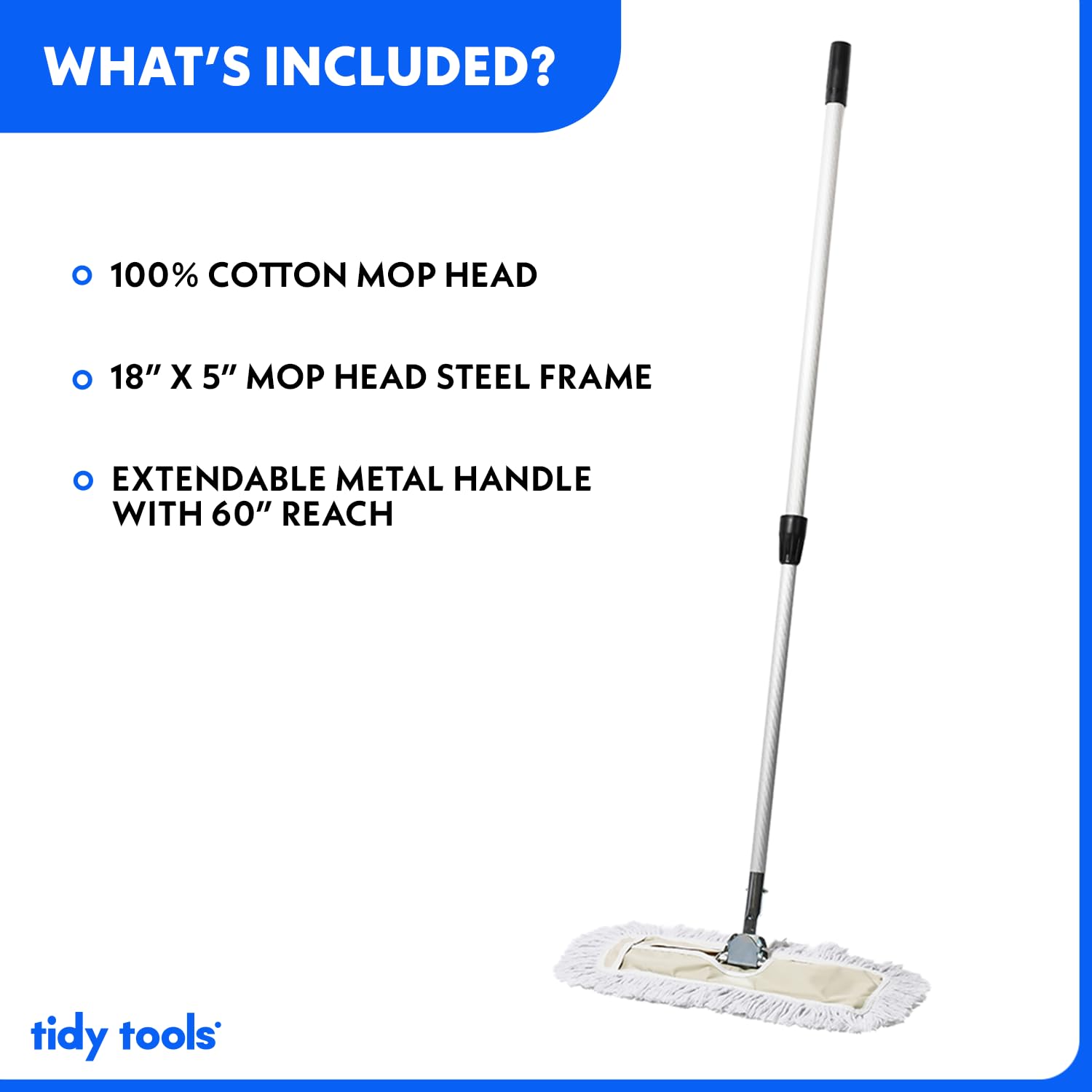 18 Inch Commercial Cotton Dust Mop & Floor Sweeper