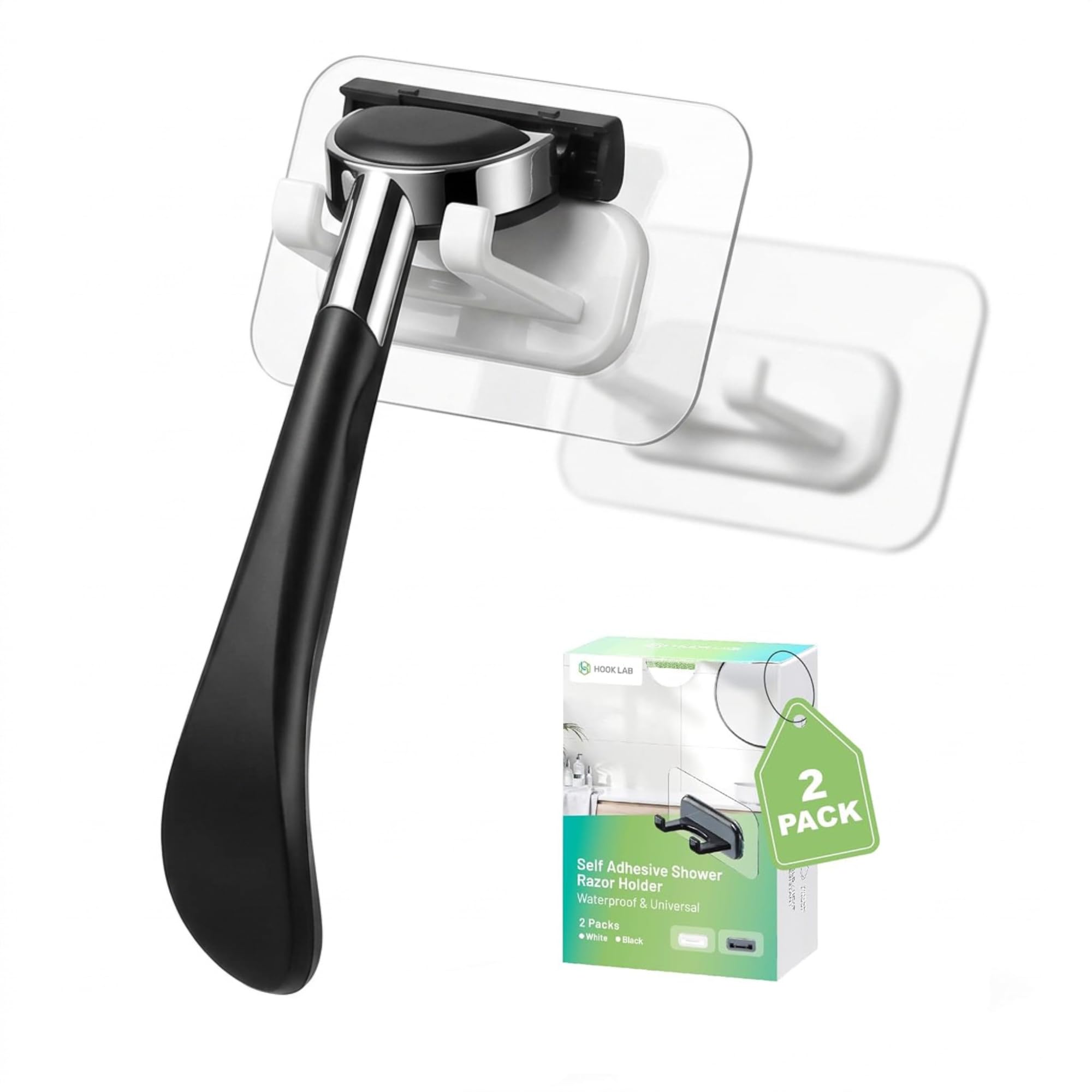 Hook LAB Shower Razor Holder (2 Count)