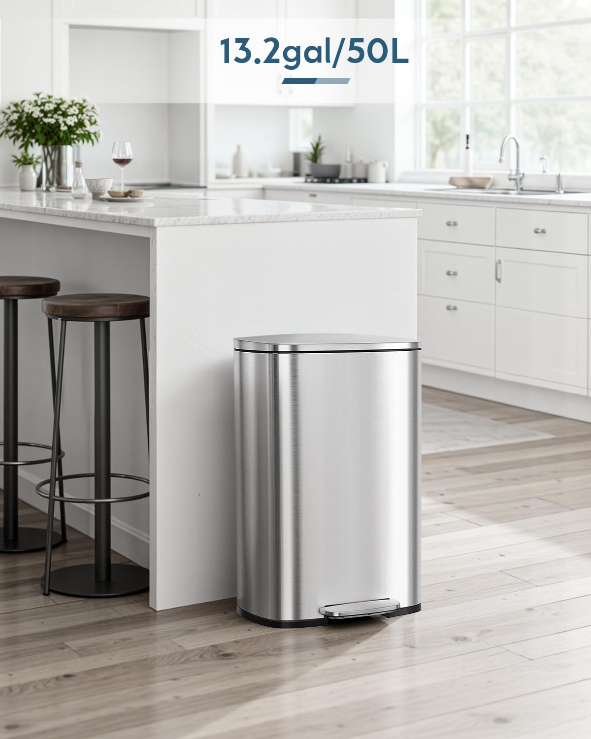 13.2 +1.3 Gallon Step Trash Can w