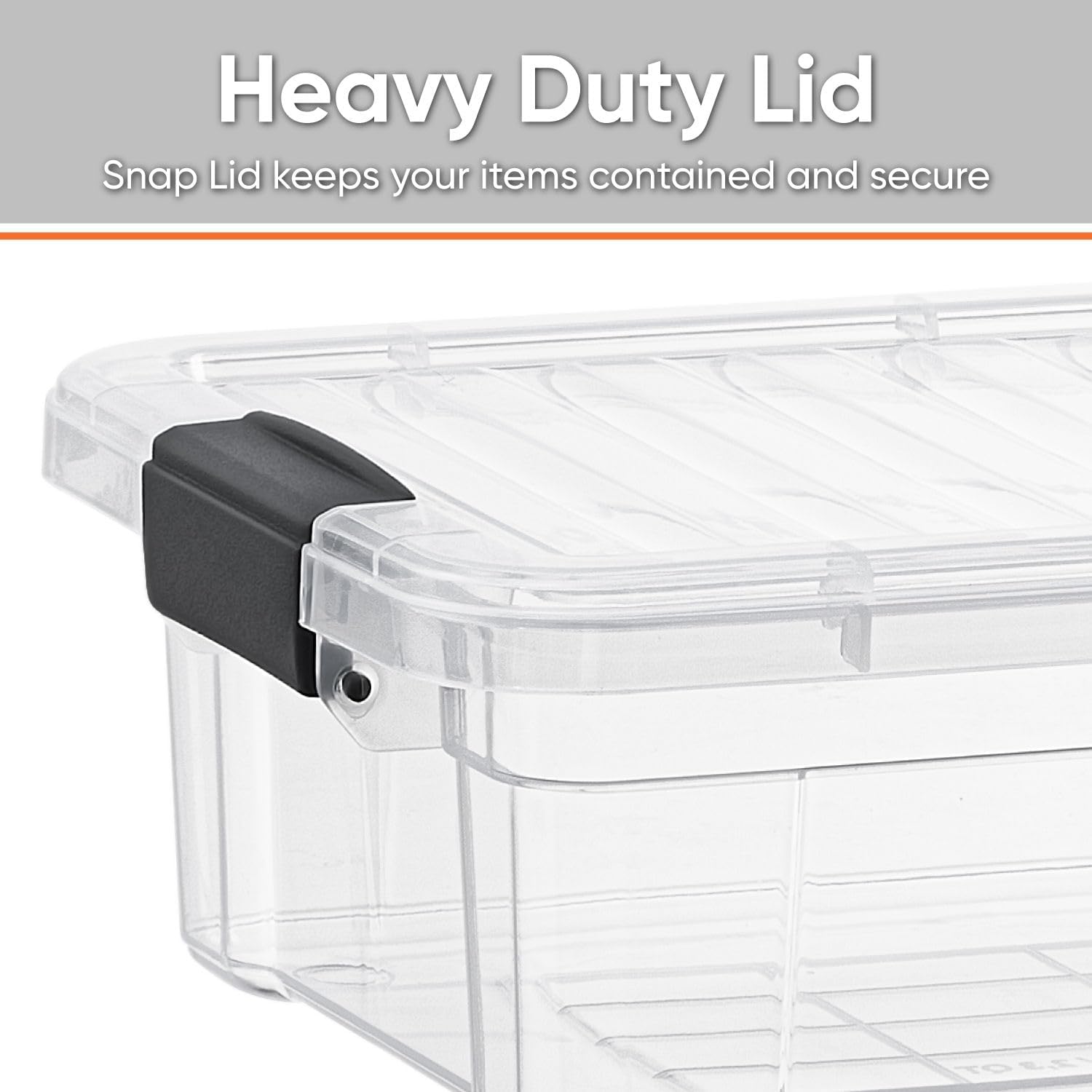 1.27 Quart Clear Plastic Storage Containers with Lids (36 Count)