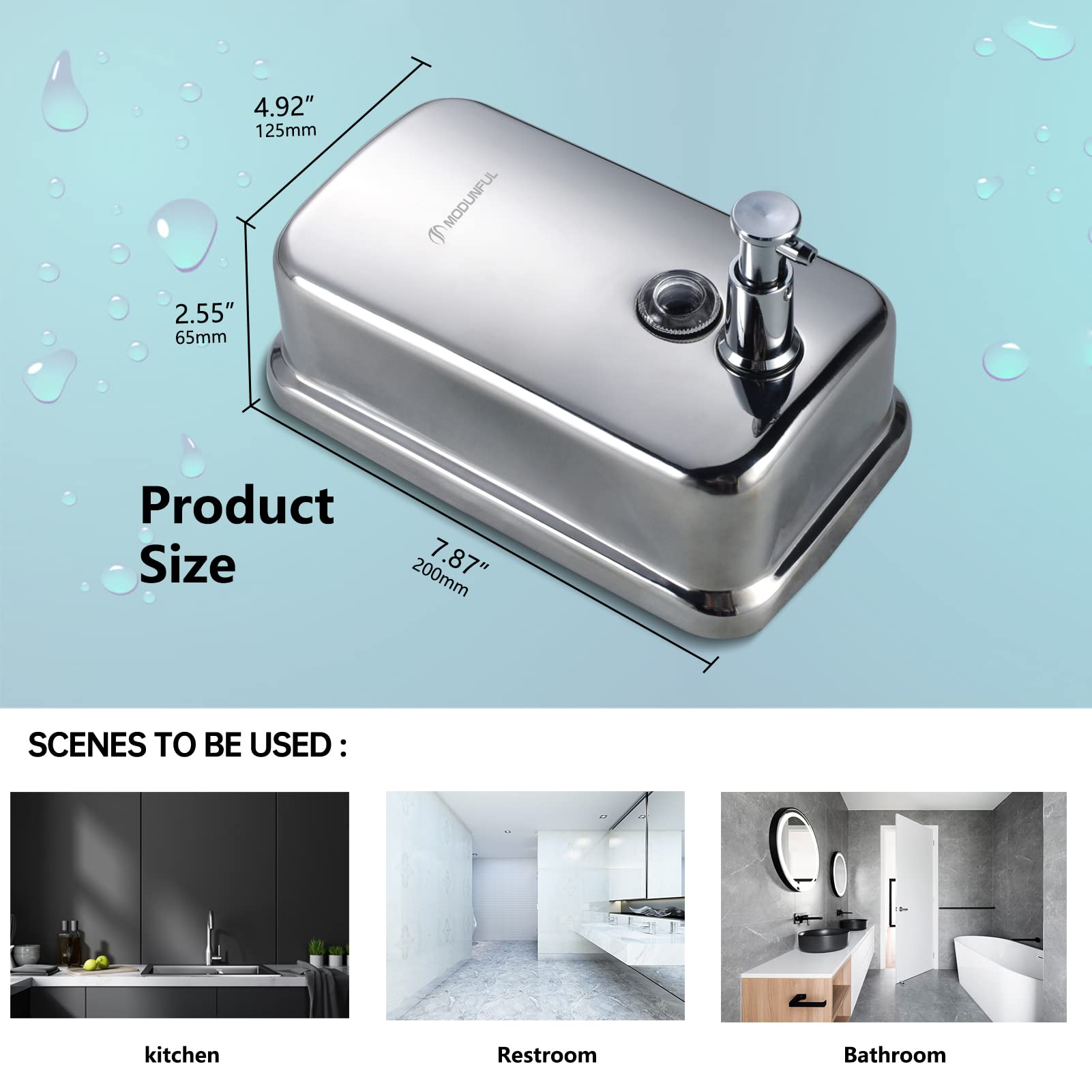 Stainless Steel Soap Dispenser for Home
