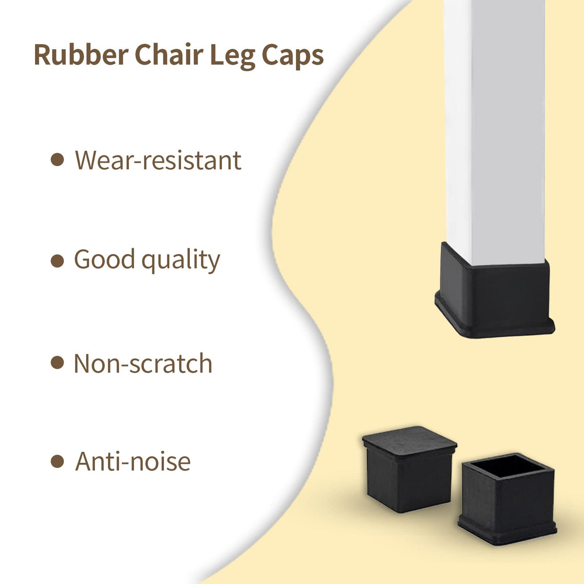 Rubber Chair Leg Caps (20 Count)