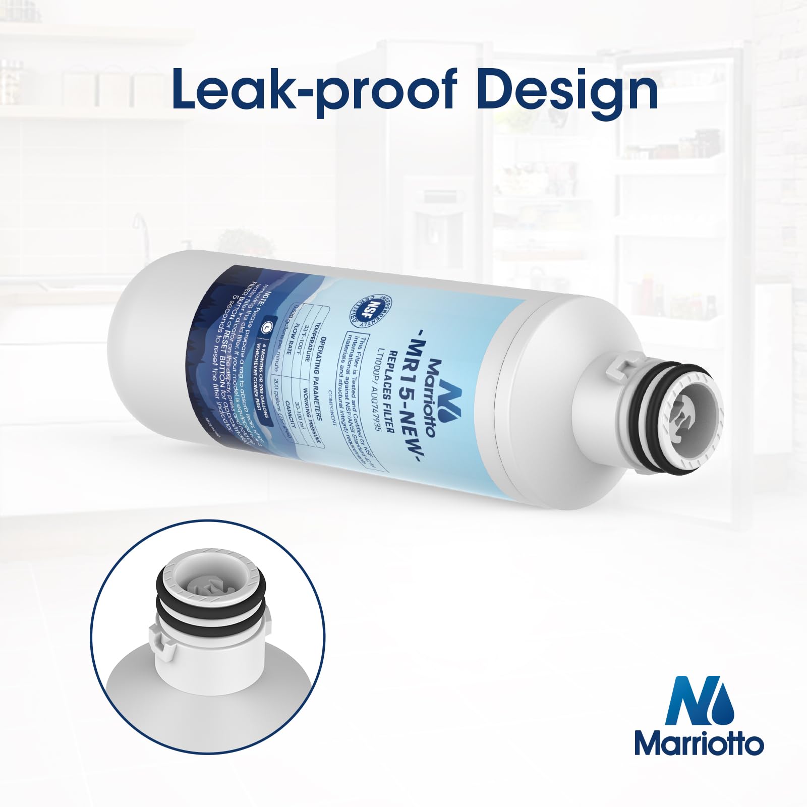 Water Filter LT1000PC Replacement for LG Refrigerator (3 Count)
