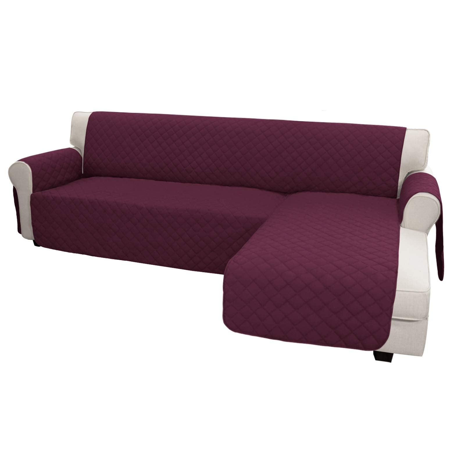 Sofa Slipcover L Shape Sofa Cover Sectional Couch Cover Chaise Lounge Slip Cover Reversible Sofa Cover Furniture Protector Cover for Pets Kids Children Dog Cat