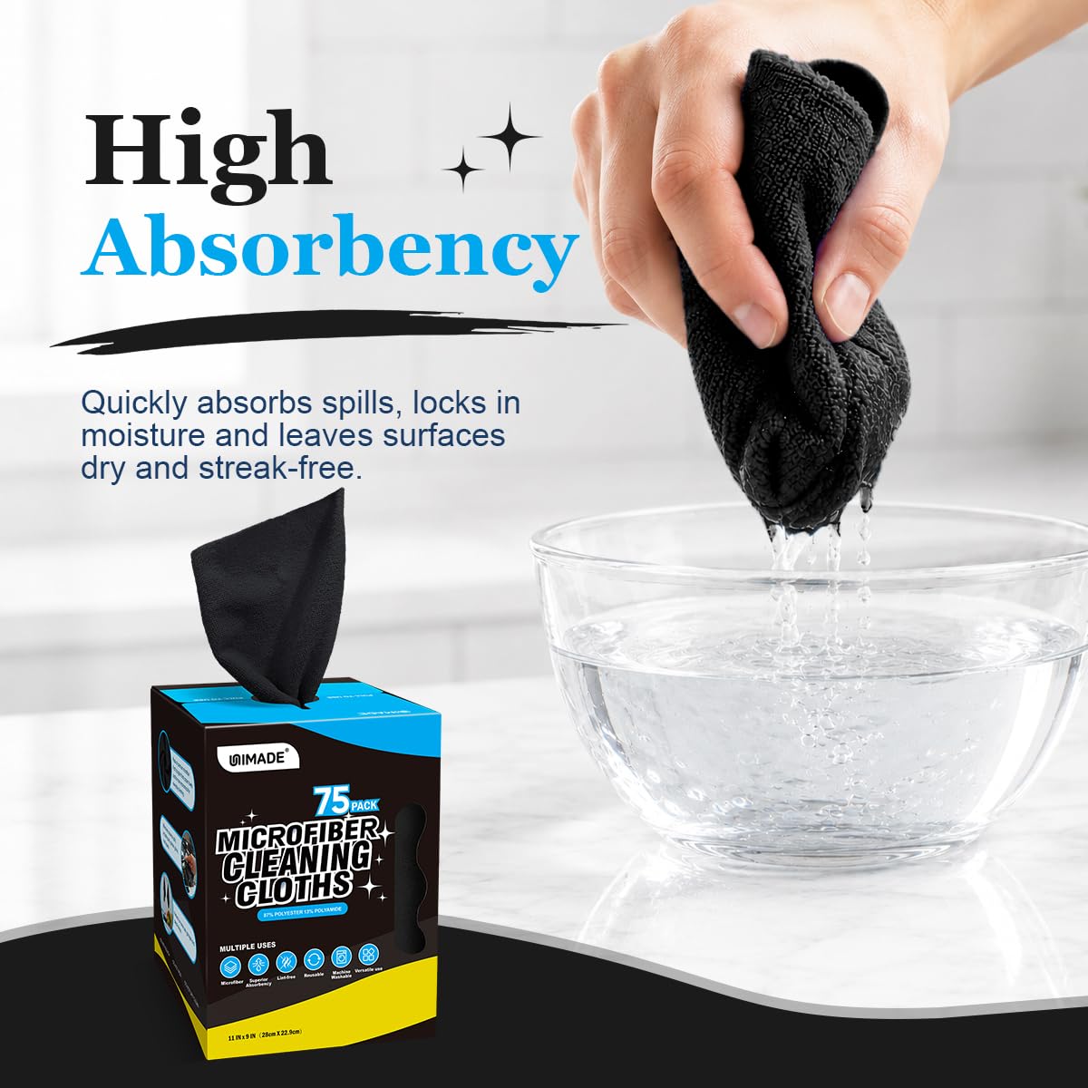 Microfiber Cleaning Cloth (75 Count)