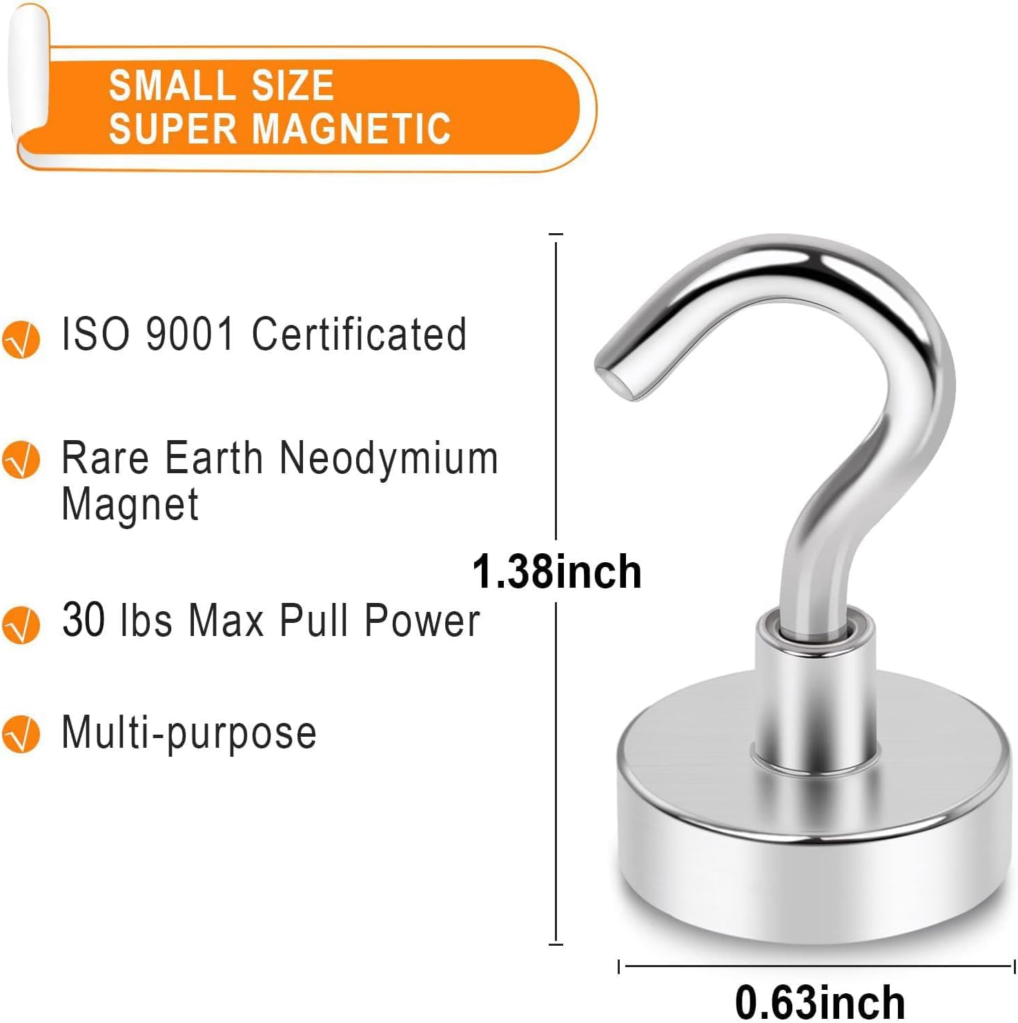 Magnetic Hooks 30Lbs+ Strong Magnetic Hook for Cruise Cabins
