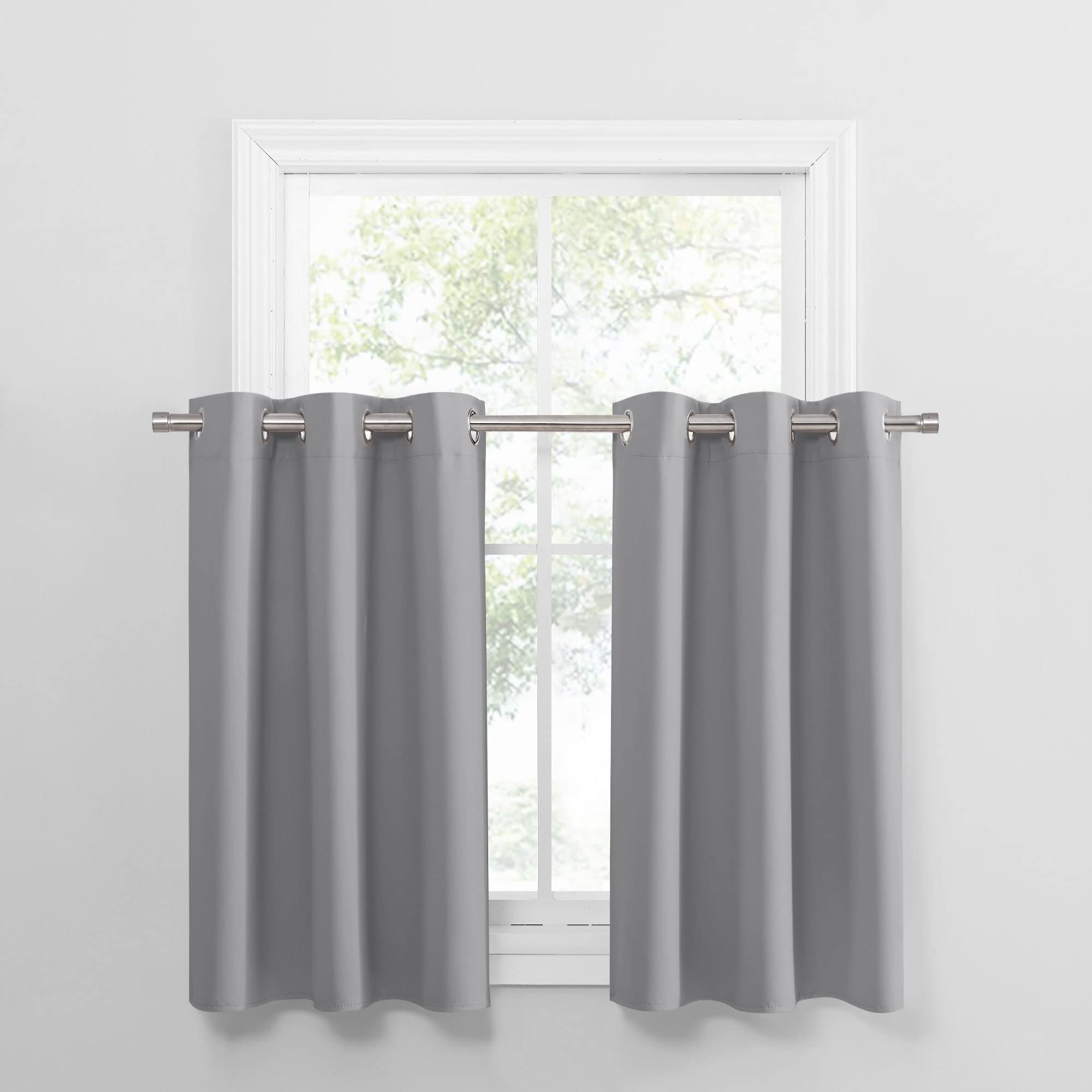 Short Blackout Curtains for Kitchen