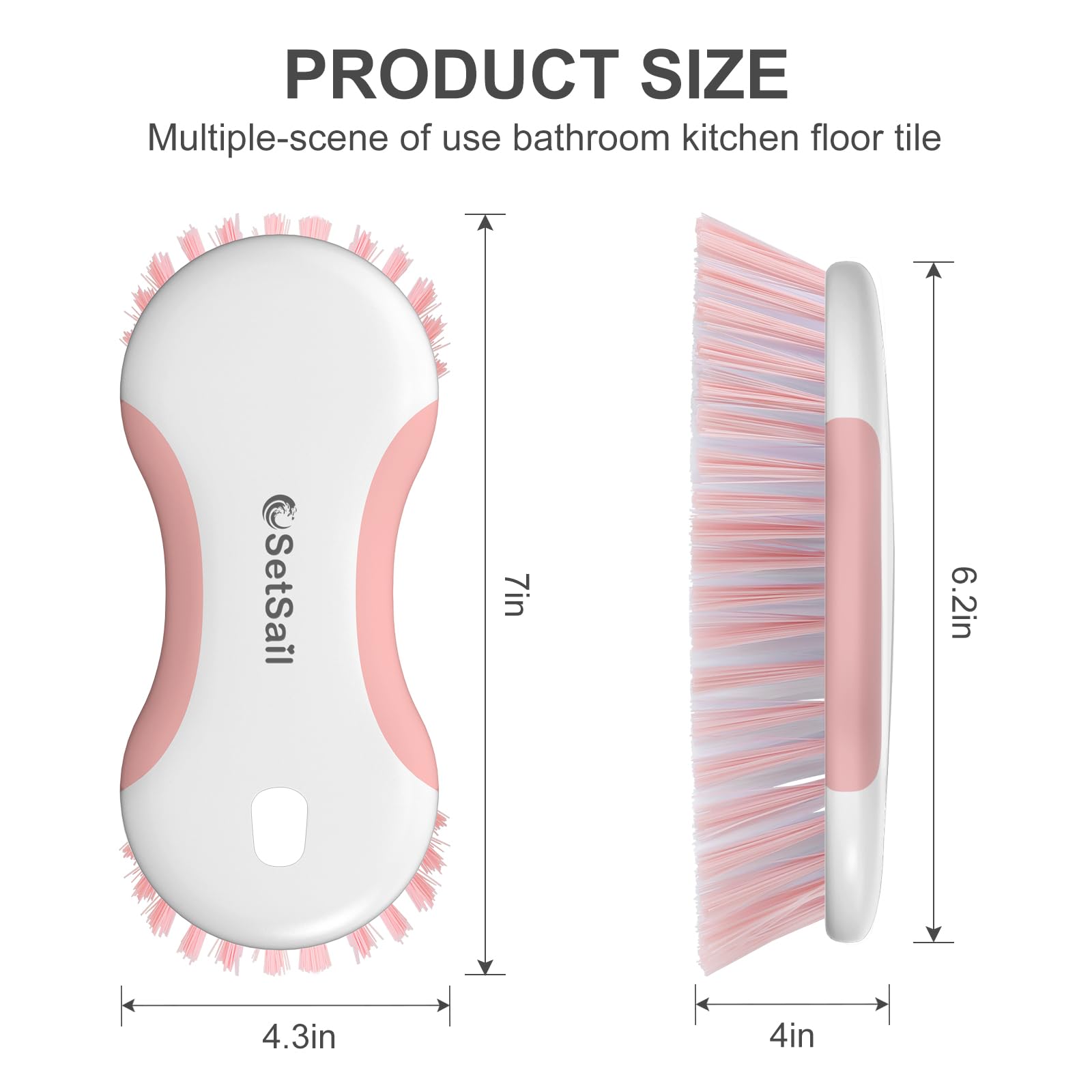 Multi Purpose Scrub Brush of 2 Pack