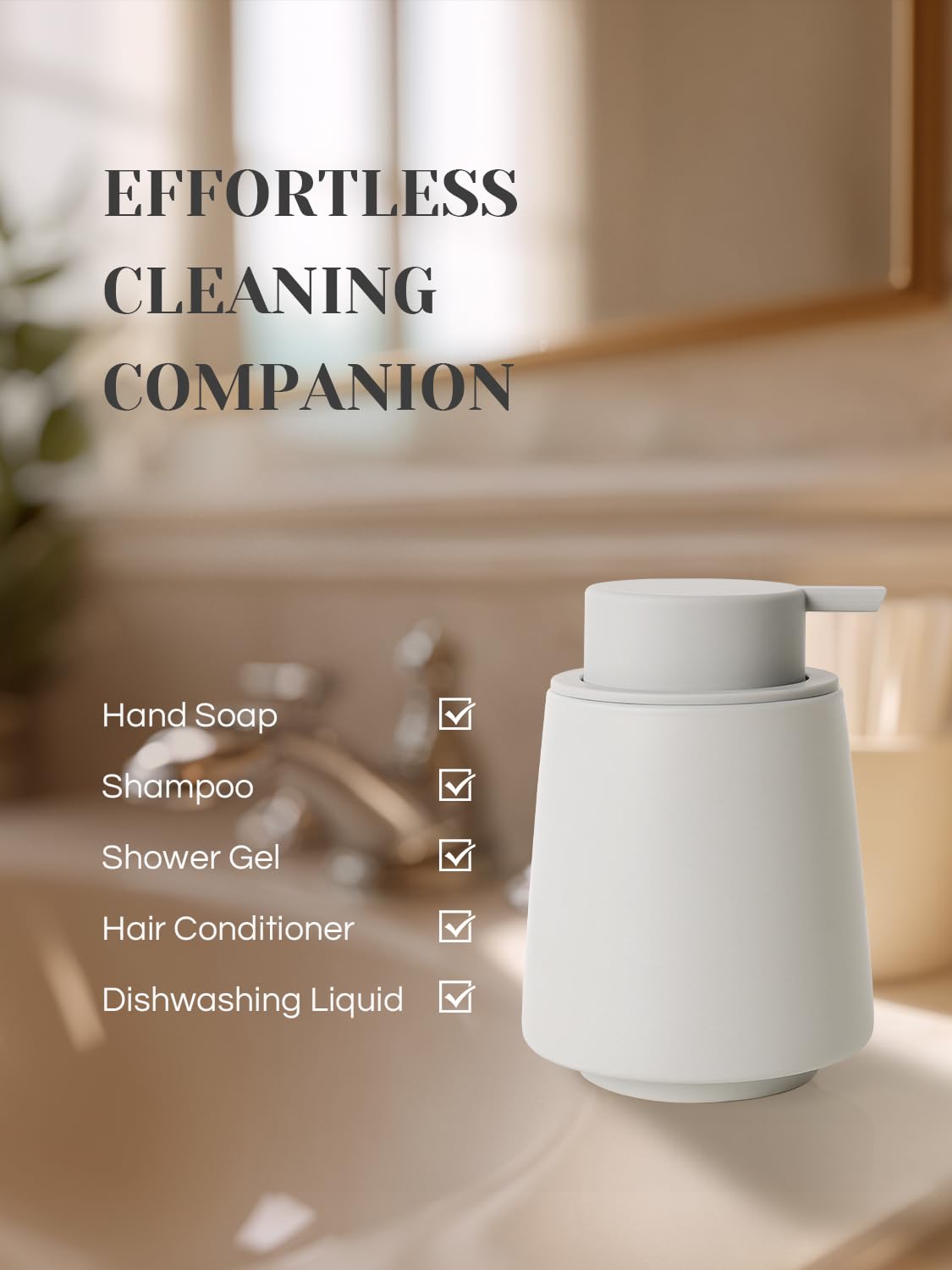 Ceramic Foaming Soap Dispenser