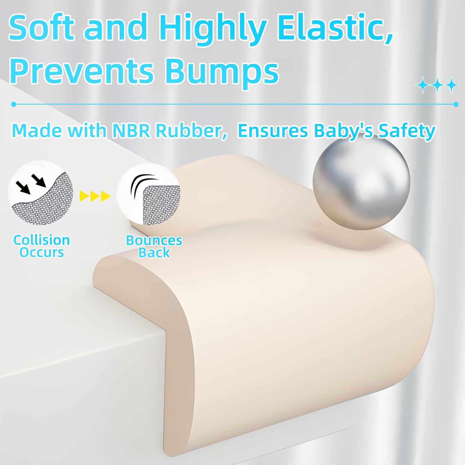 Foam Baby Edge Protector Strip Furniture Safety (10 Count)