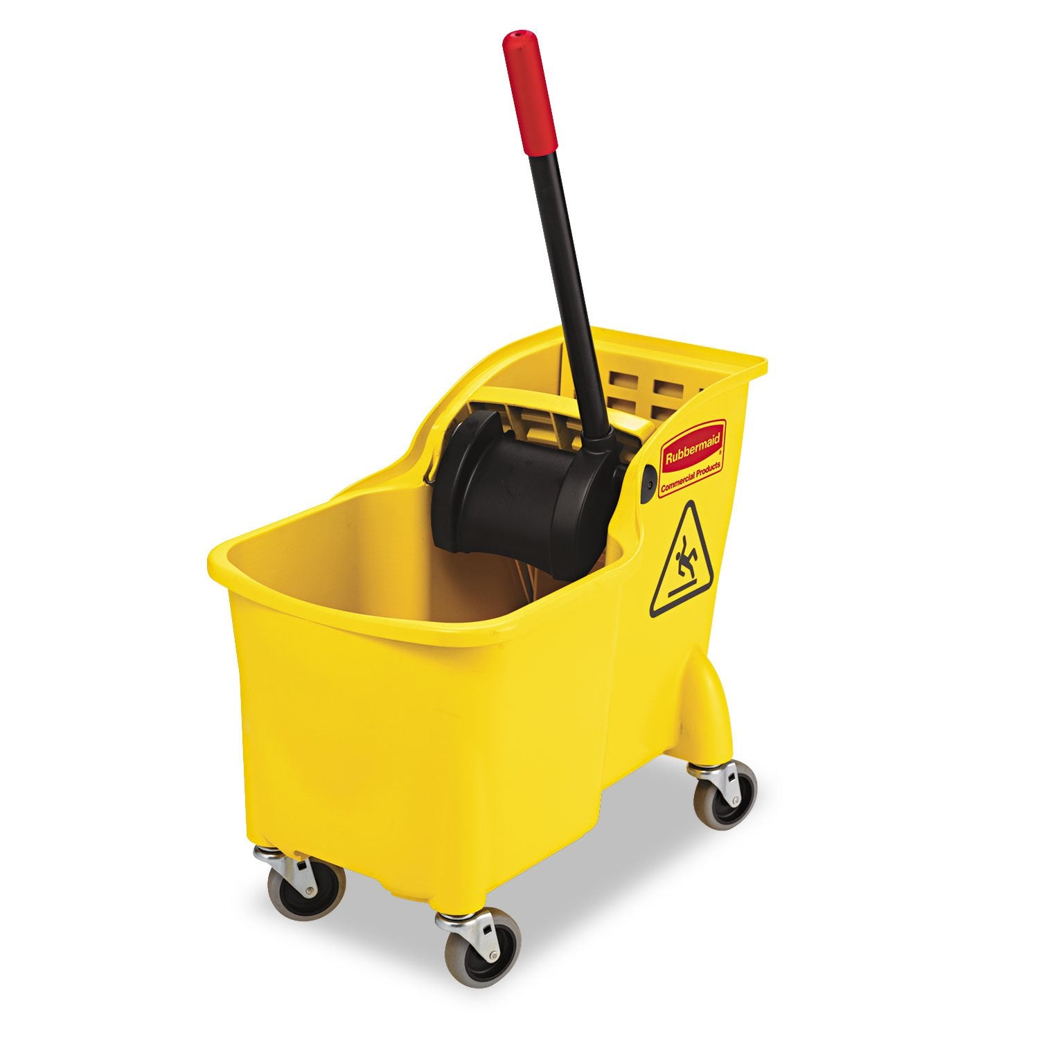 31 QT Tandem Mop Bucket and Wringer Combo on Wheels