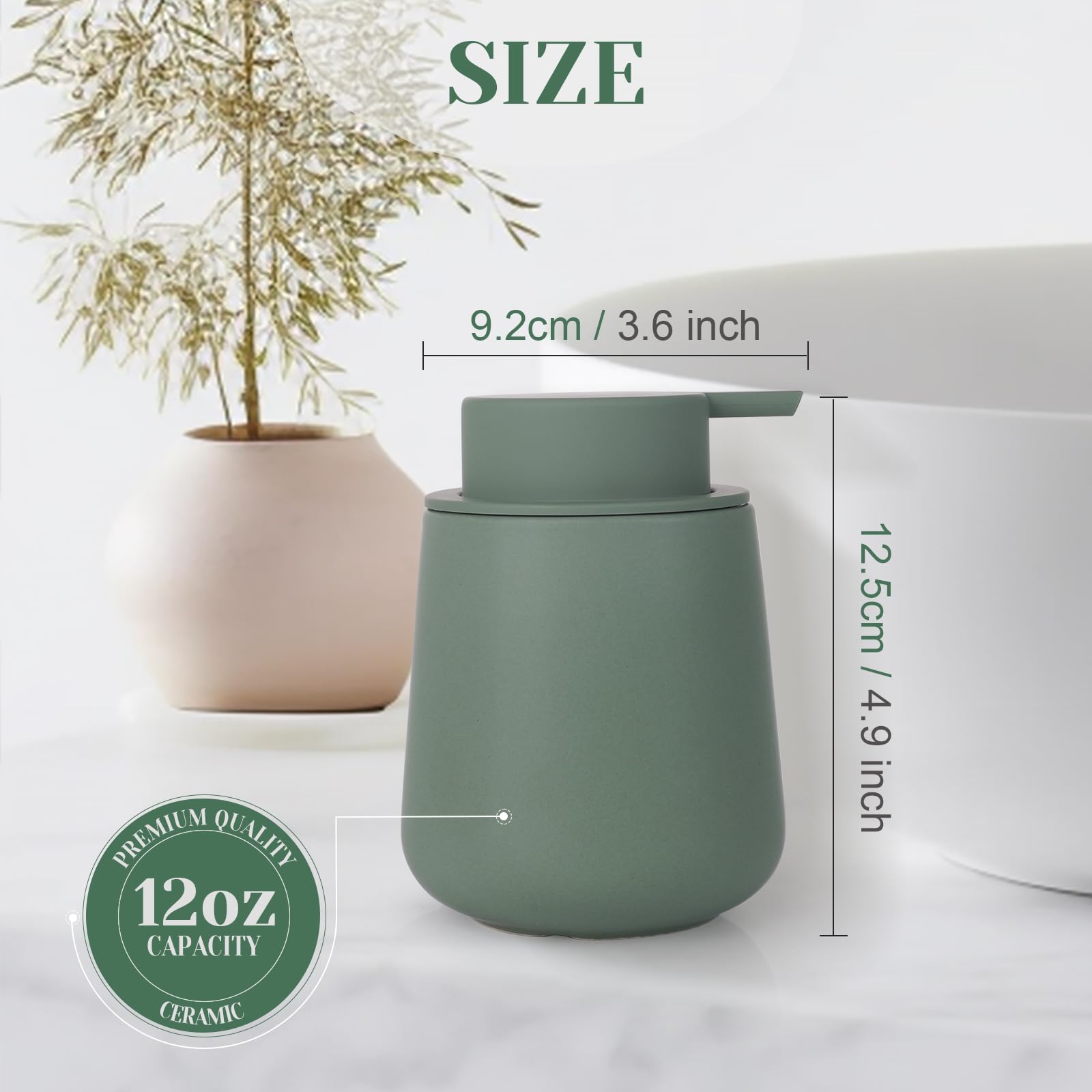 Ceramic Foaming Soap Dispenser