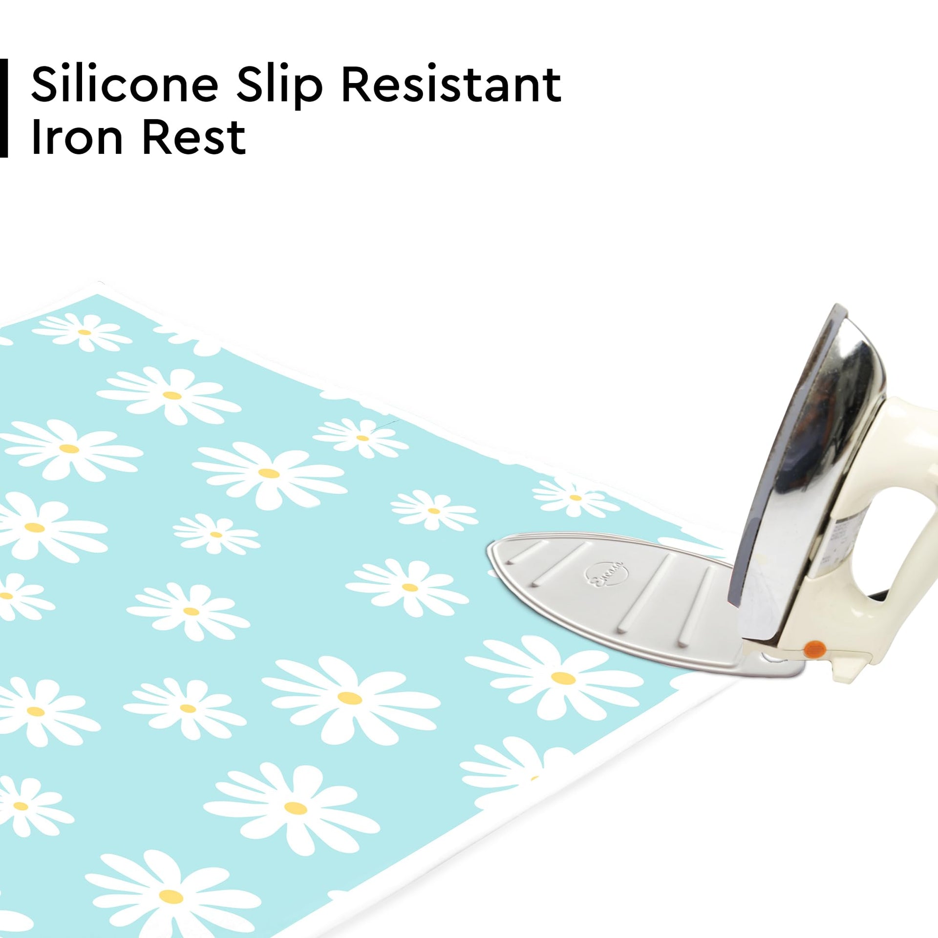 Ironing Mat Heat Resistant Pad 48"x28" Daisy Blue