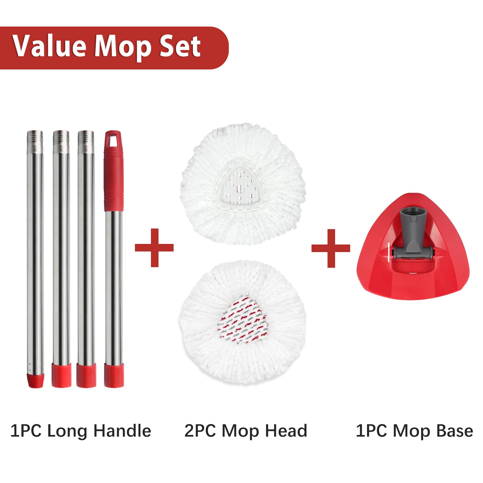 Microfiber Spin Mop Replace Head (4 Count)