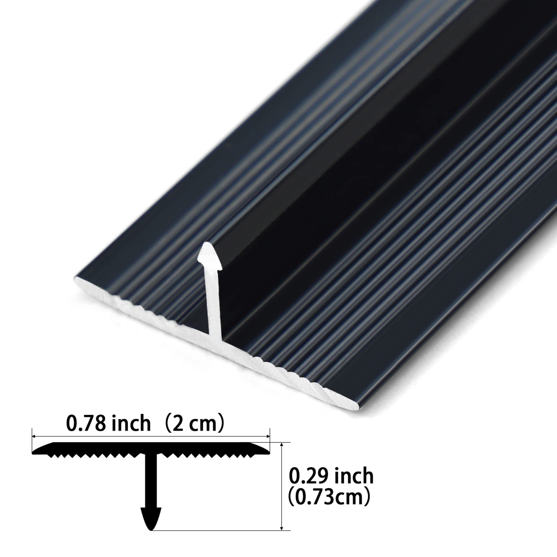 3Pcs Aluminum T Molding Trim & Floor Transition Strips