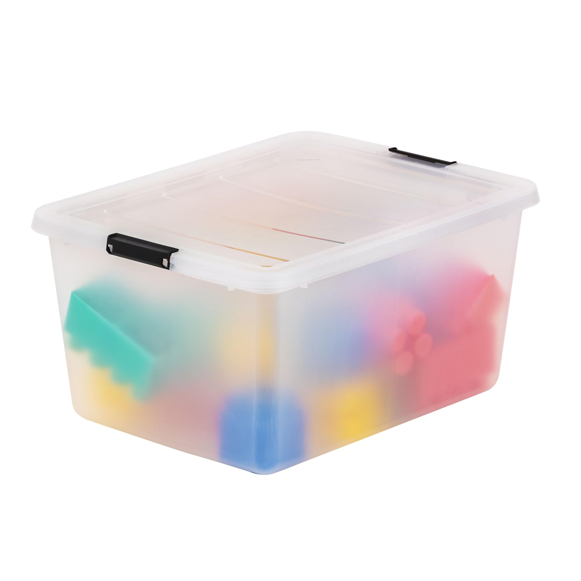 6 Pack 32.5 Quart Clip Box with Latching Lid (6 Count)