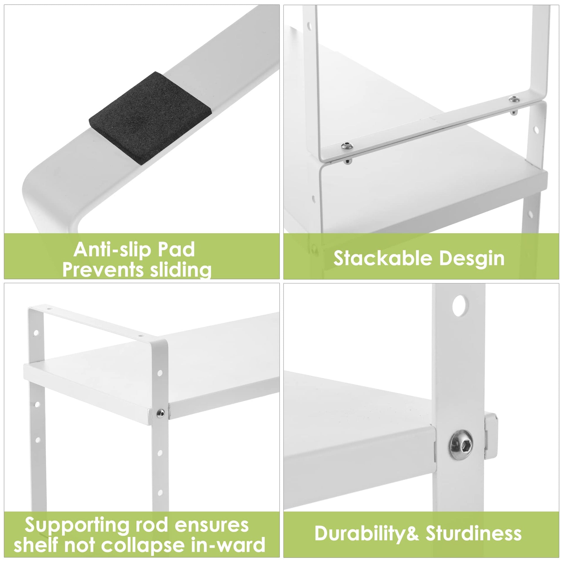 Expandable Cabinet Shelf Organizer Rack (2 Count)