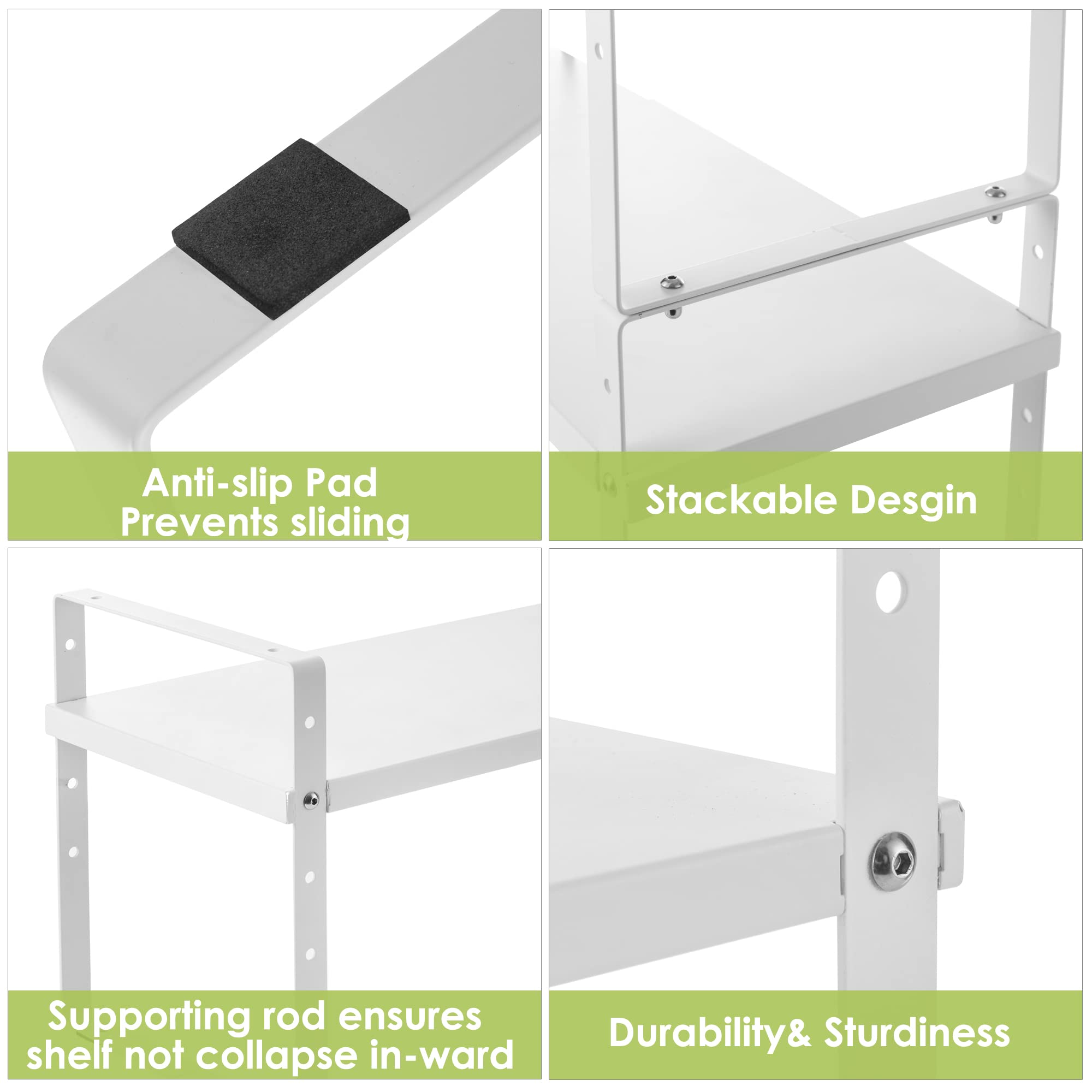 Expandable Cabinet Shelf Organizer Rack (2 Count)