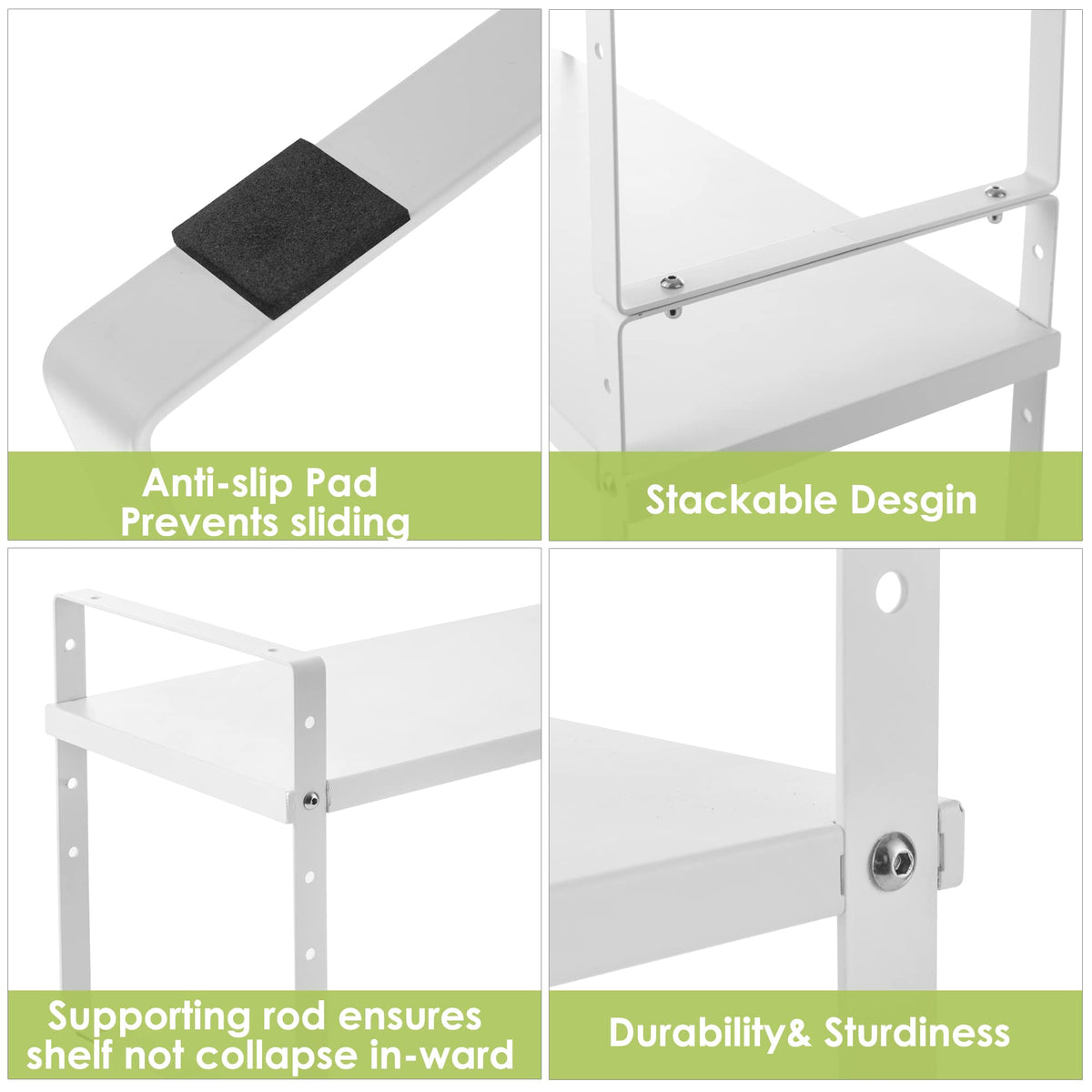 Expandable Cabinet Shelf Organizer Rack (2 Count)