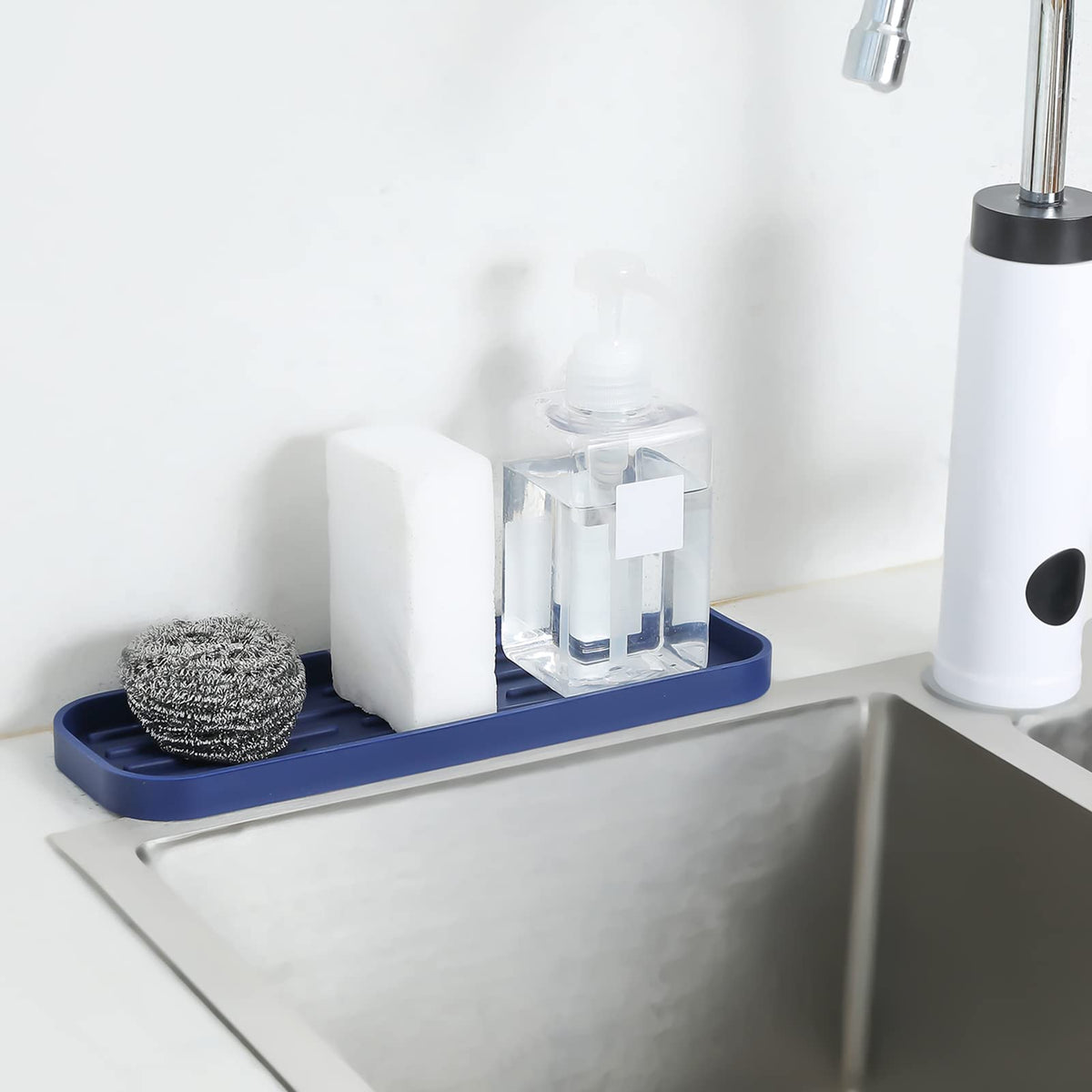Silicone Kitchen Sink Organizer Tray for Multiple Usage
