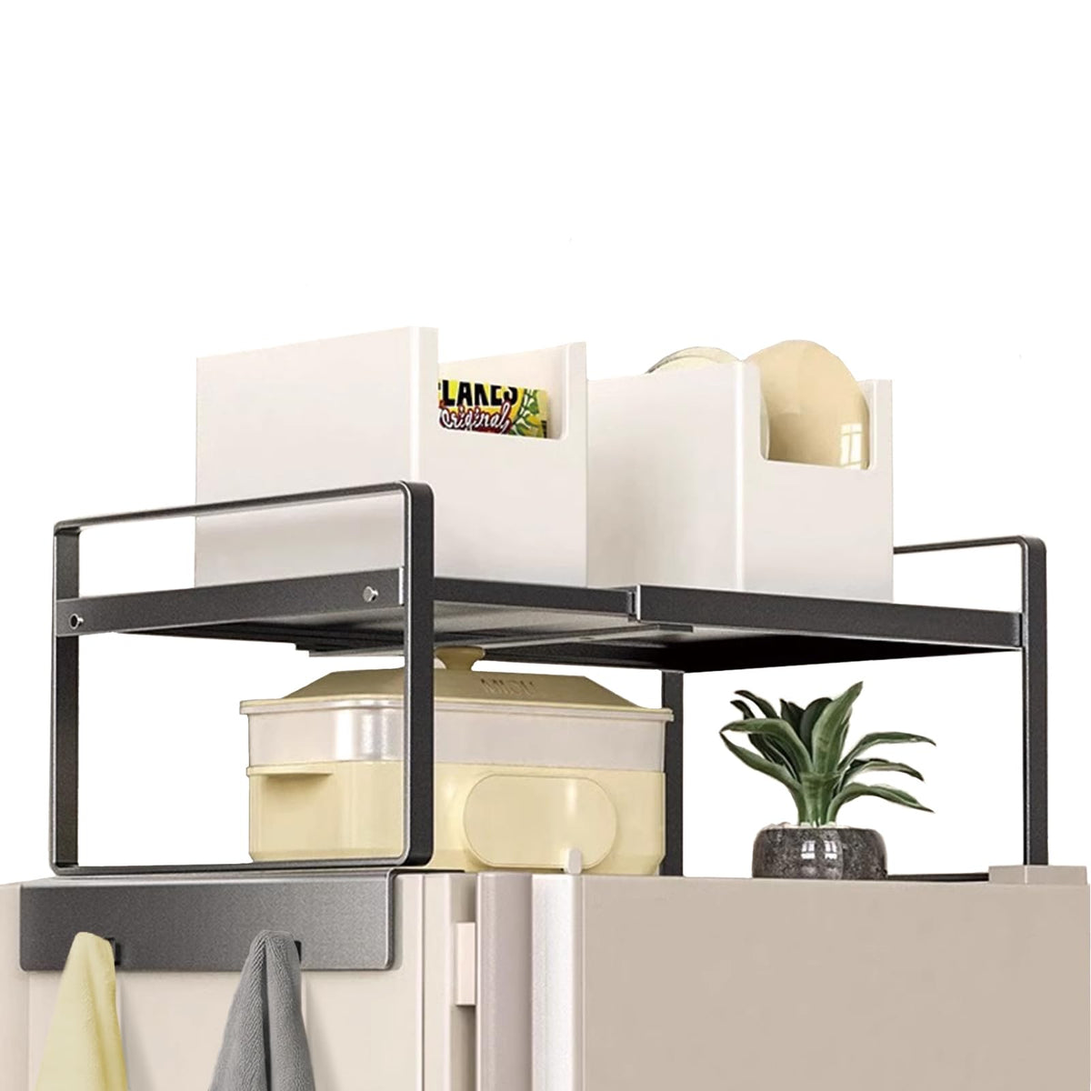 Adjustable Fridge Top Storage Rack