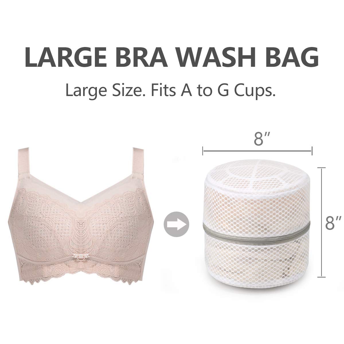 3Pcs Bra Wash Bags (3 Count)