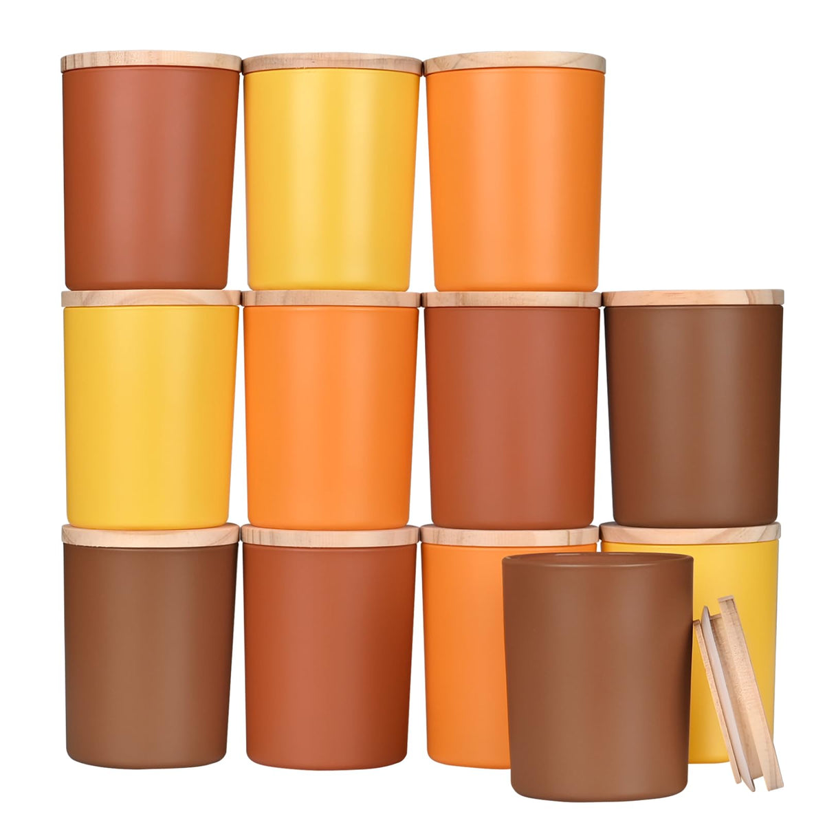 Thick Candle Jars for Making Candles 12 Pcs (12 Count)