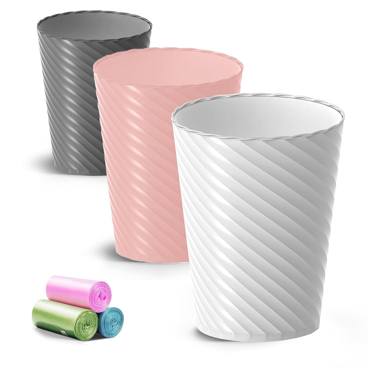 Bathroom Trash Can 3 Pack (3 Count)