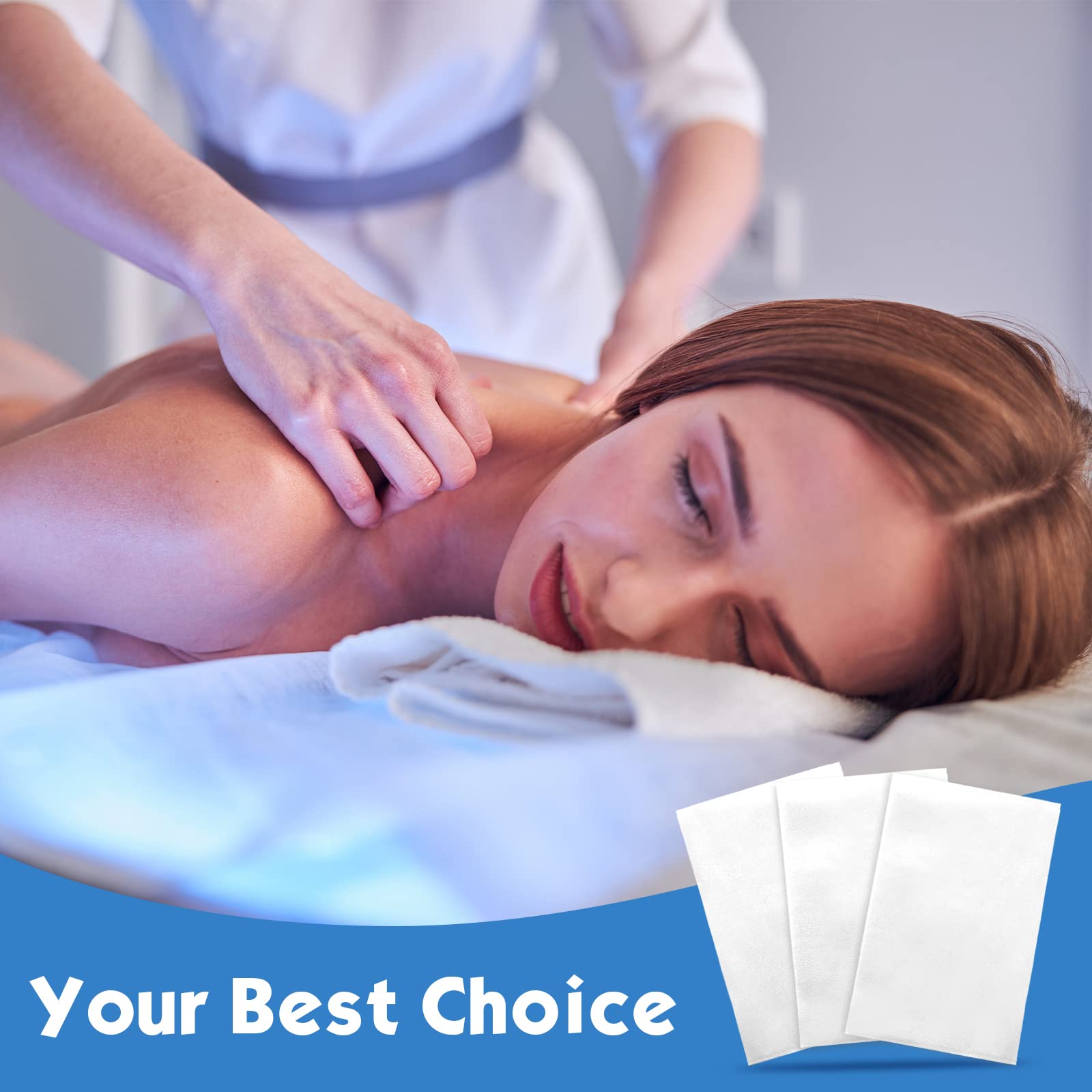 150 Pieces Disposable Massage Table Sheets 31" x 70" Waterproof Bed Sheets Non Woven Bed Cover for Massage Table Beauty Salons Tatto Spa Hotels