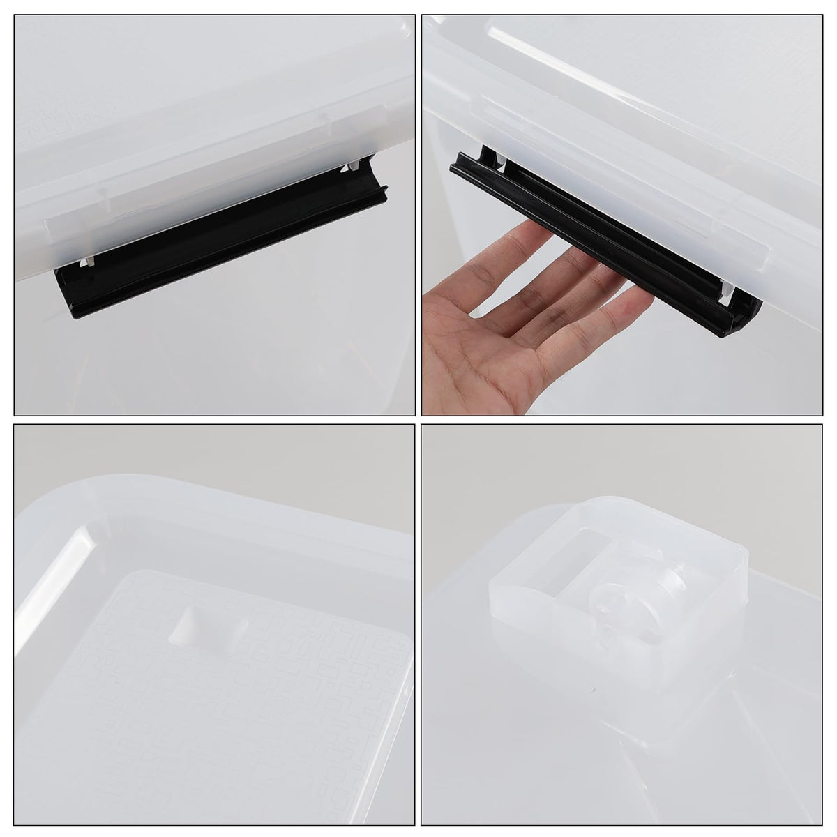 70 Quart Large Clear Storage Bins (4 Count)